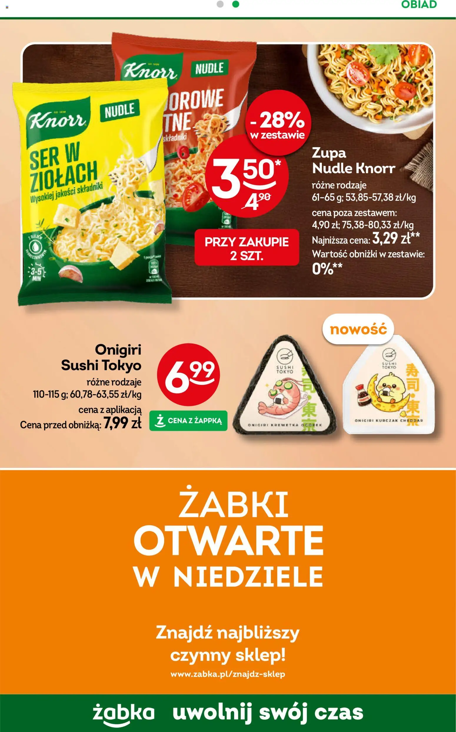 Żabka gazetka od 17.06.2026 | Strona: 95 | Produkty: Kurczak, Sushi, Zupa, Cheddar