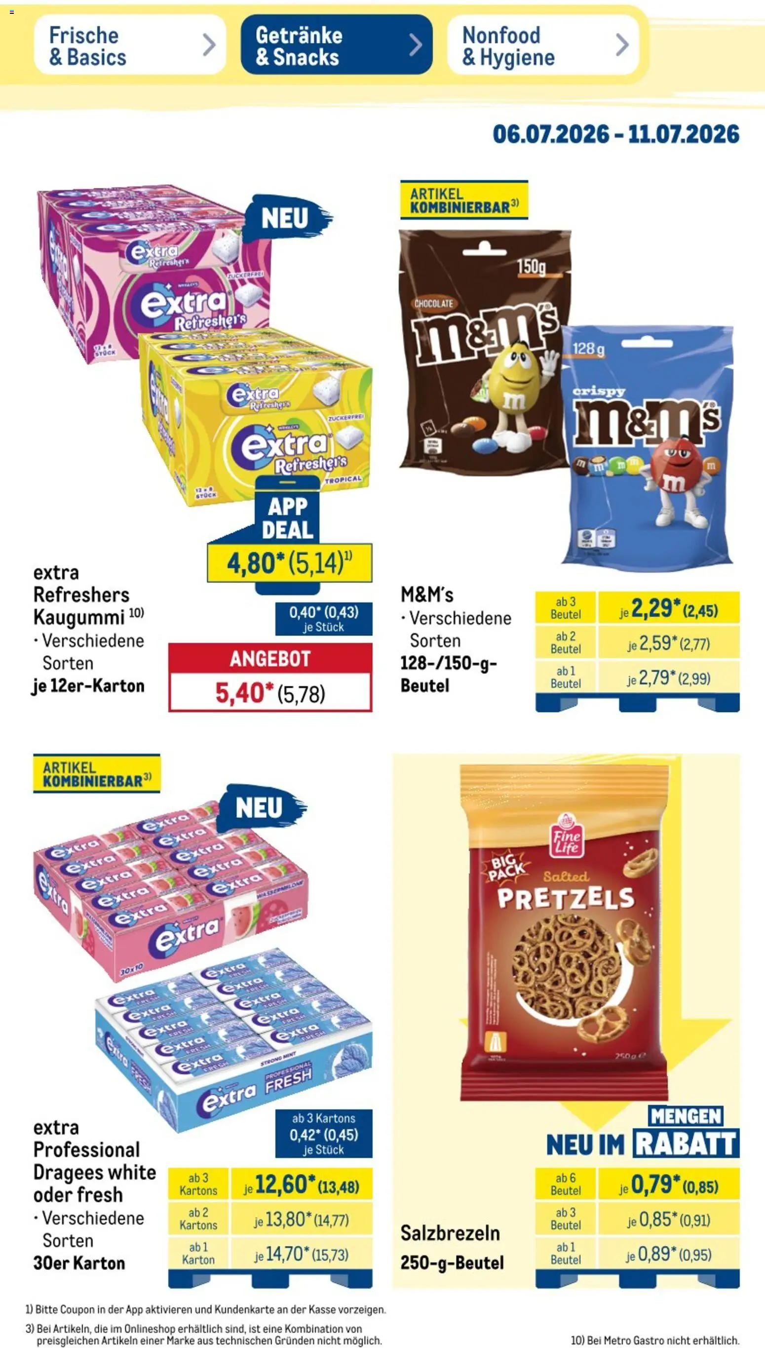 Metro Non Food & Hygiene – gültig ab 06.07.2026 | Seite: 18 | Produkte: M&M's