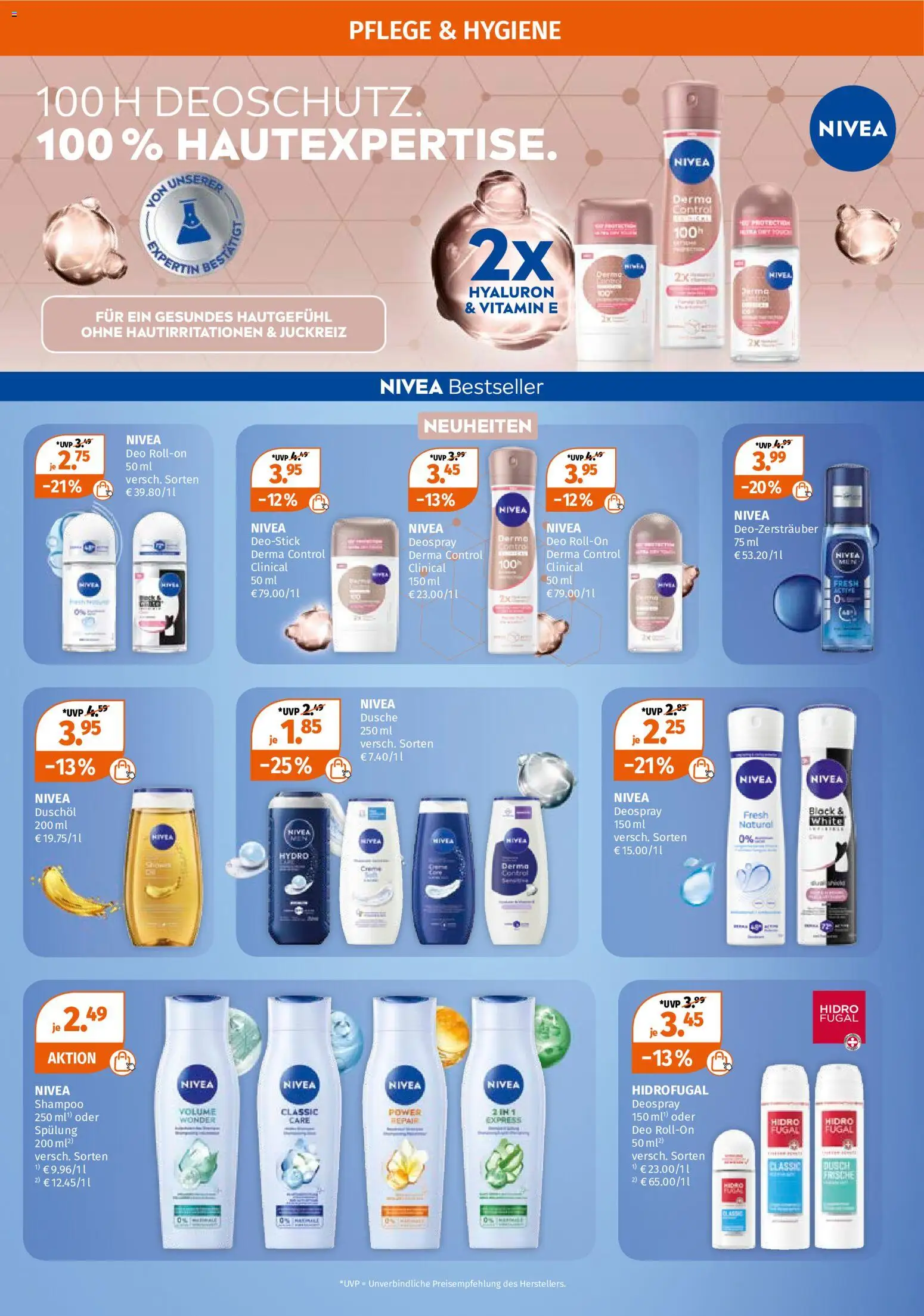 Müller NIVEA Must-haves – gültig ab 07.09.2026 | Seite: 3 | Produkte: Dusche, Shampoo, Deospray, Duschöl
