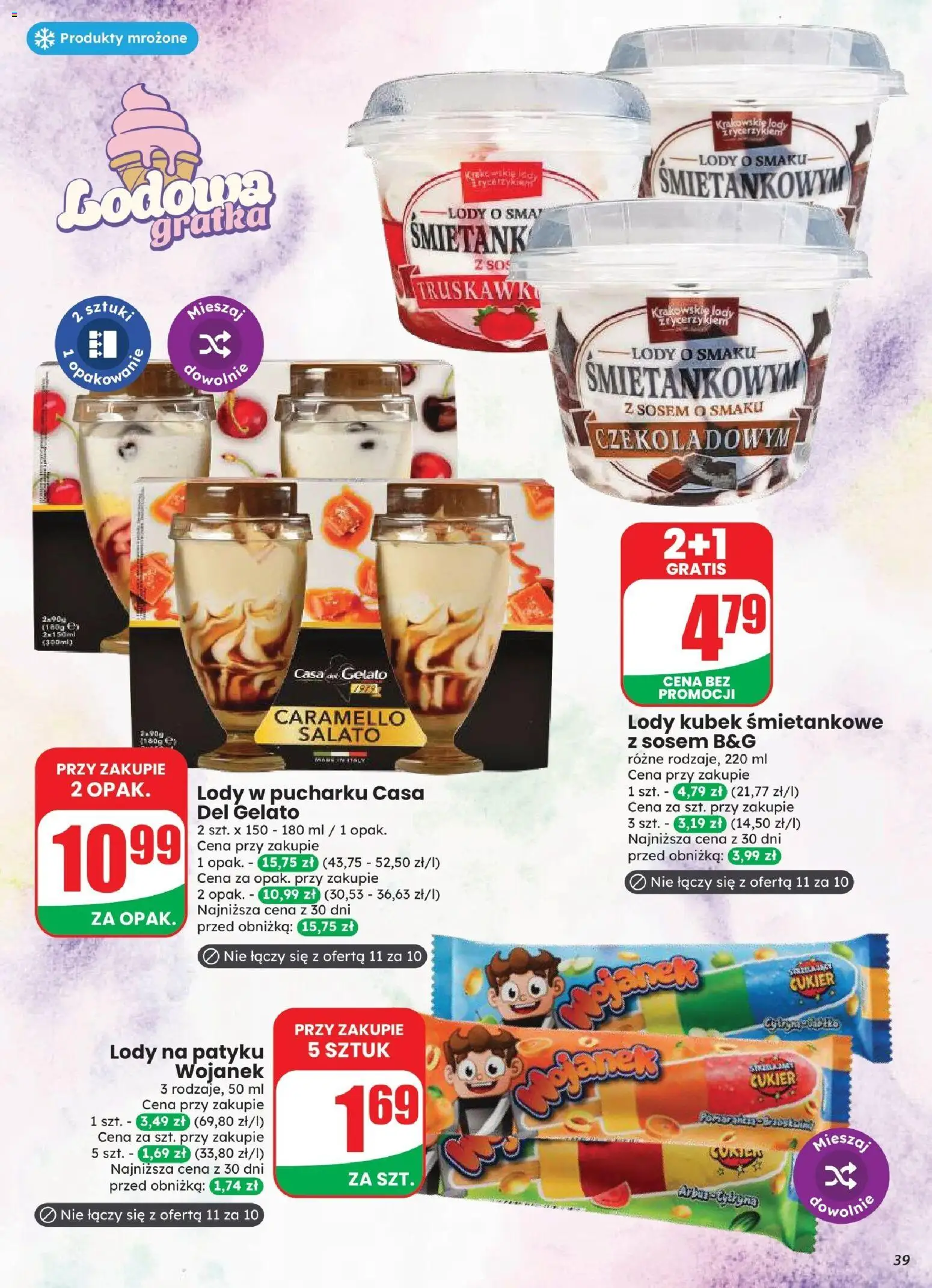 Dino gazetka od 12.08.2026 | Strona: 39 | Produkty: Lody na patyku, Lody, Sos, Cukier