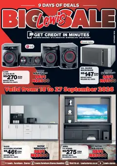 Lewis Stores specials catalogue – valid from 18/09/2026