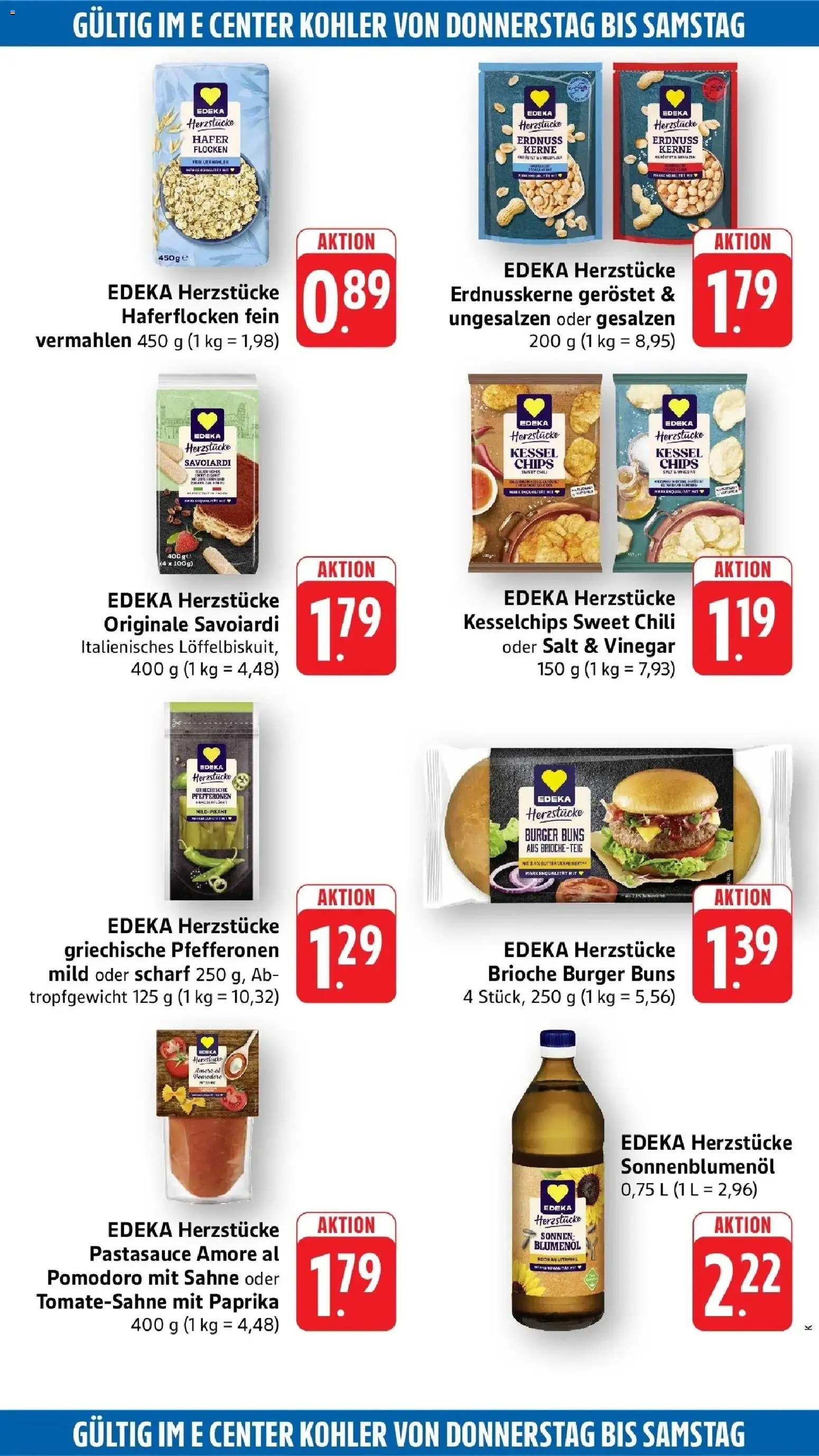 Edeka Prospekt Kehl (ab 07.09.2026) » Angebote Online | Seite: 45 | Produkte: Butter, Sonnenblumenol, Burger, Sahne