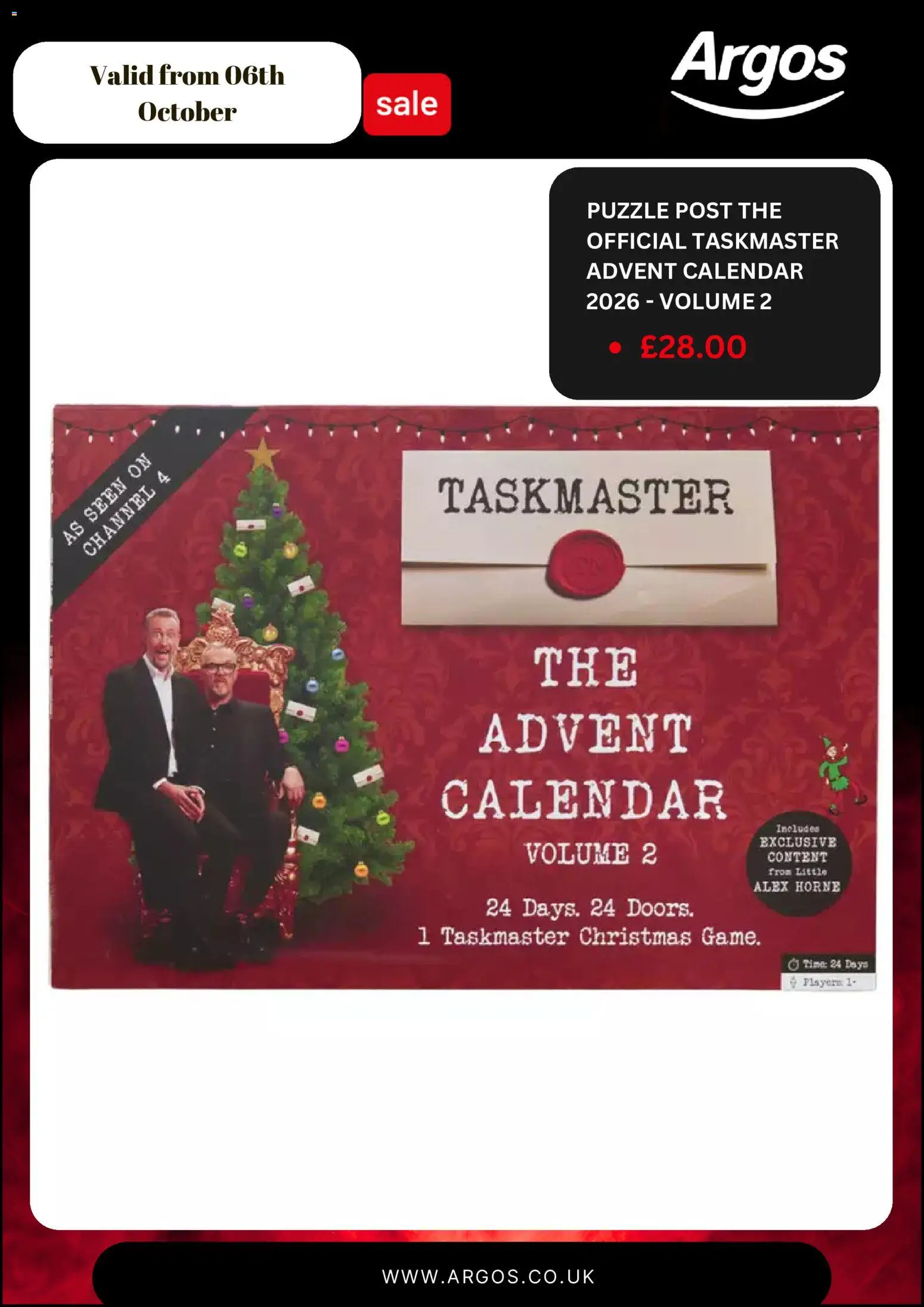 {H1} | Page: 2 | Products: Advent calendar, Player