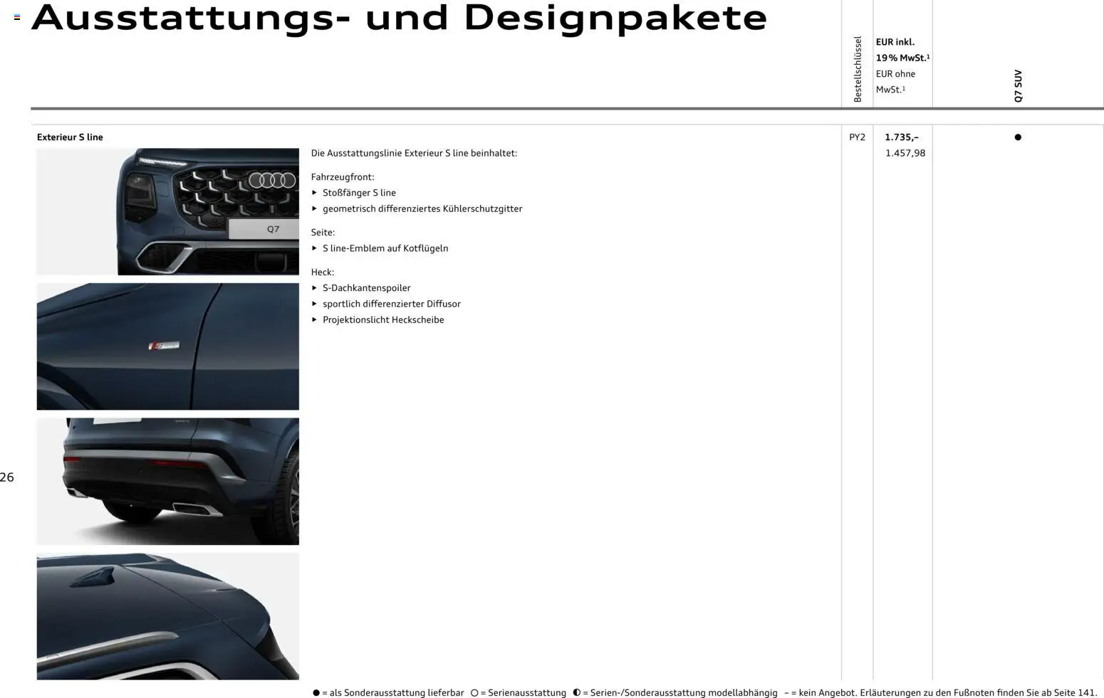Audi Q7 – gültig ab 23.06.2026 | Seite: 26