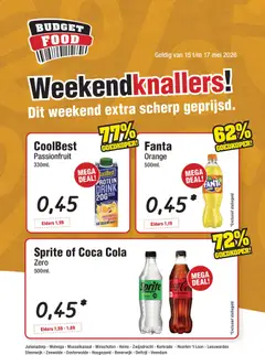 Budget Food folder - Weekendfolder - Voorbeeld van een folder van Budget Food, geldig van 15.05.2026