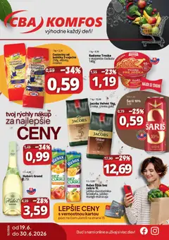CBA Komfos leták platný od 19.06.2026