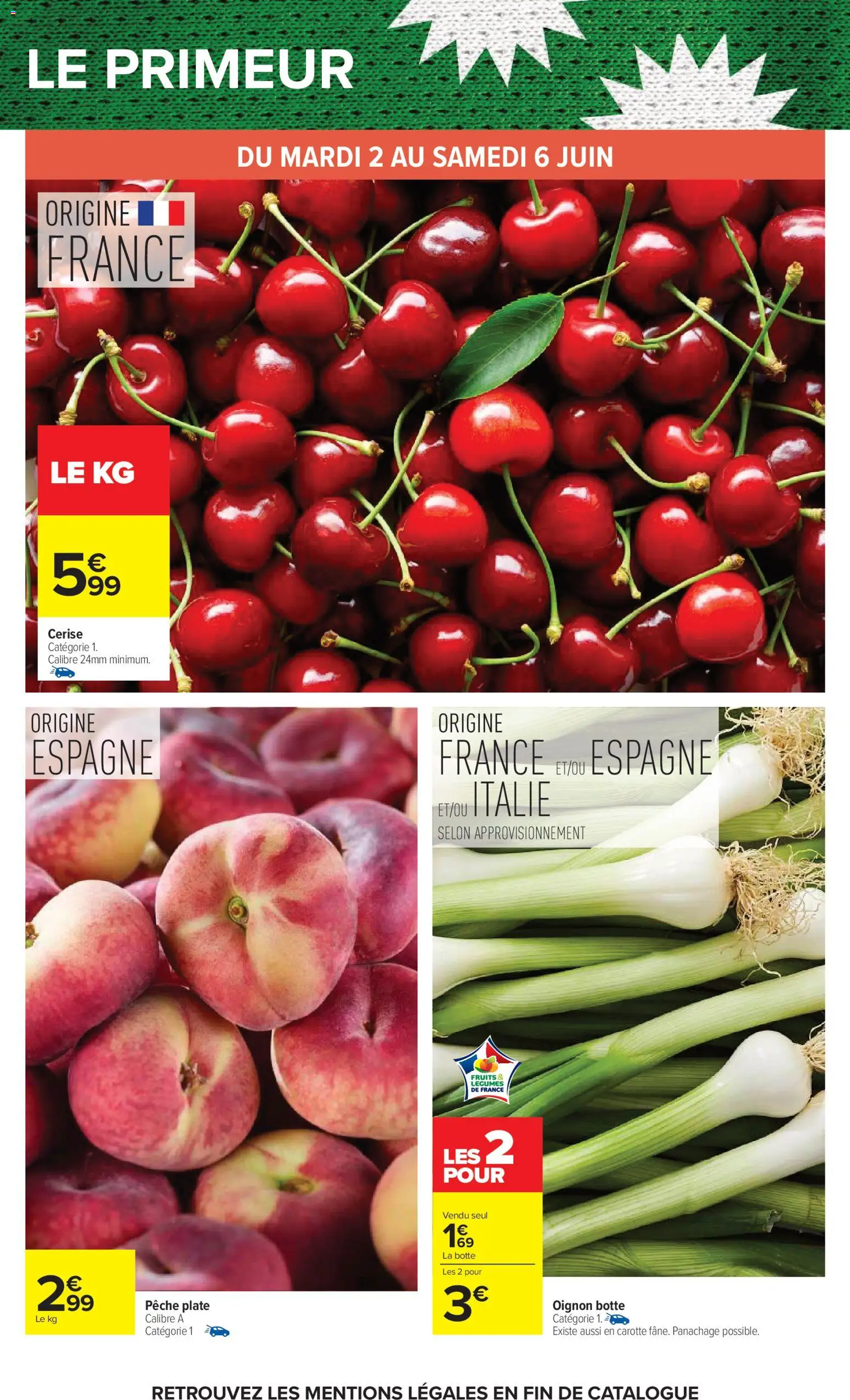 {H1} | Page: 40 | Produits: Pêche, Oignon, Carotte