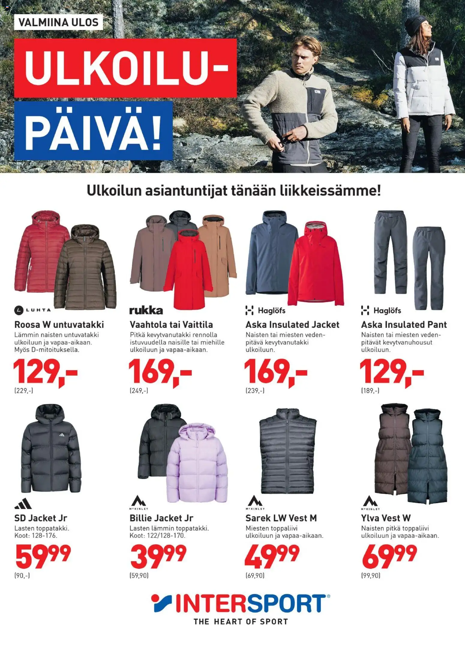 Intersport Ulkoilu päivä – voimassa 26/09/2026 alkaen | Sivu: 1
