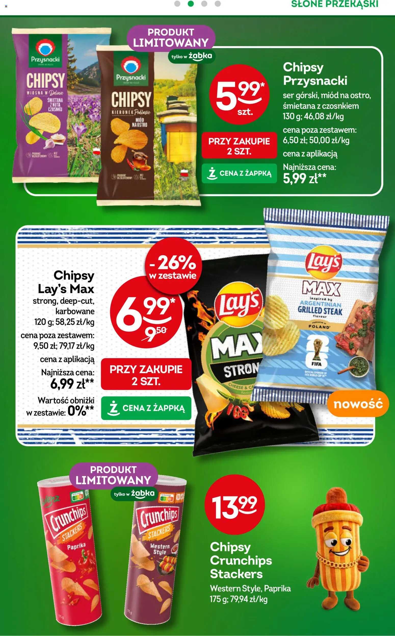 Żabka gazetka od 20.05.2026 | Strona: 39 | Produkty: Chipsy, Miód, Ser, Śmietana