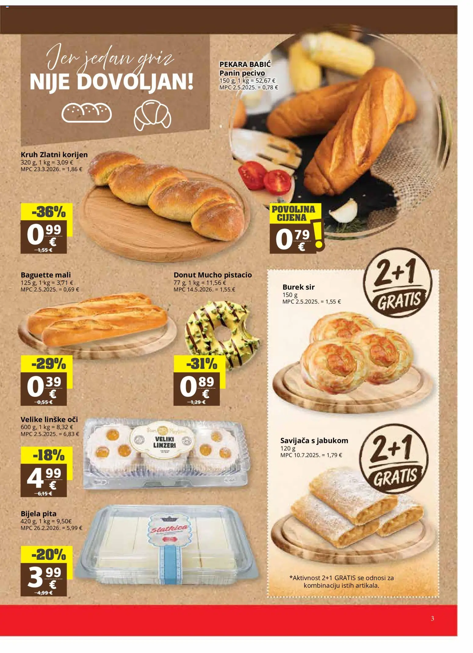 Ribola katalog | vrijedi od 30.09.2026 | Stranica: 3 | Proizvodi: Sir, Pita, Savijaca, Pecivo