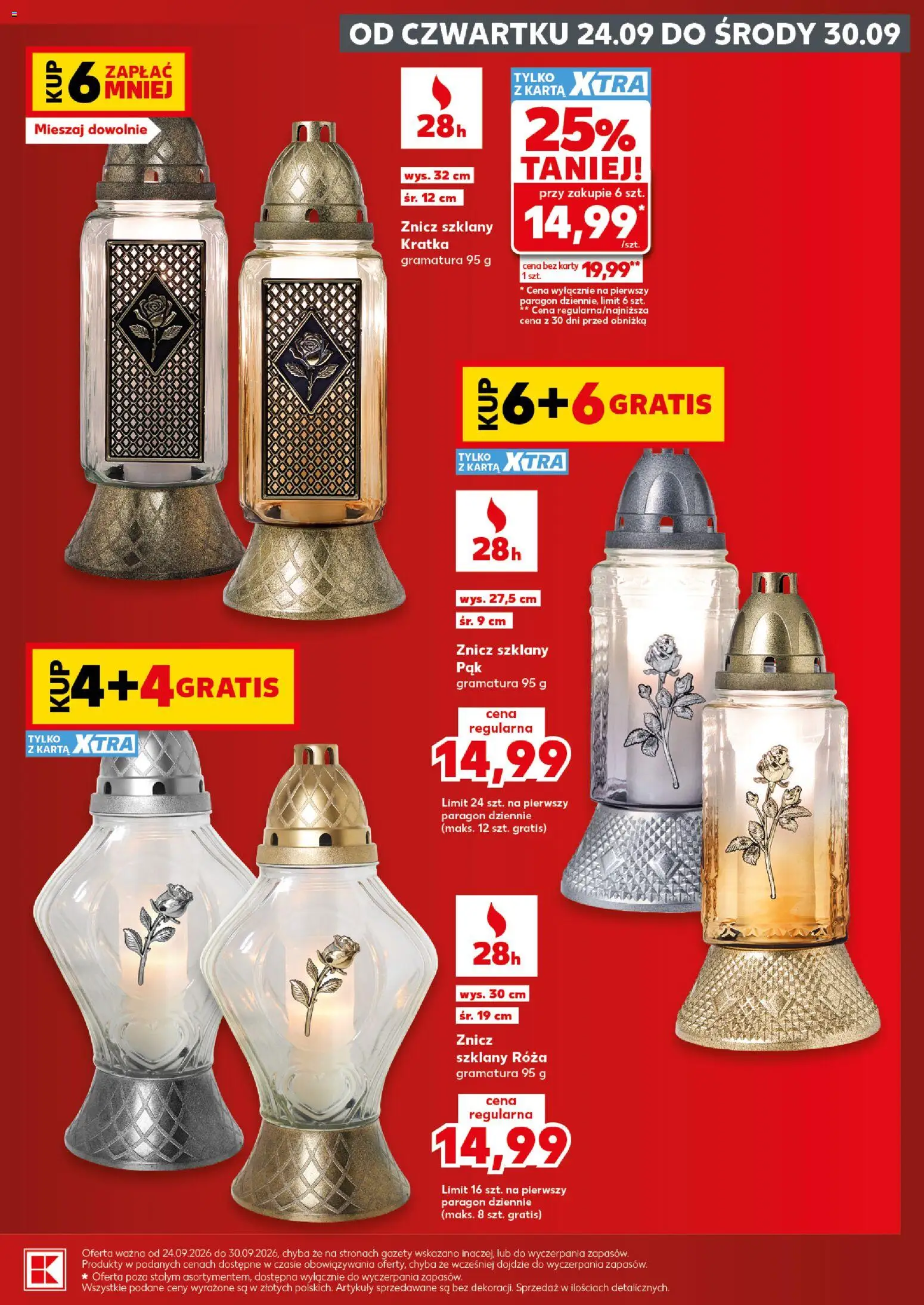 Kaufland Polsko leták - Katalog znicze od 24.09.2026 | Strana: 5 | Produkty: Karty