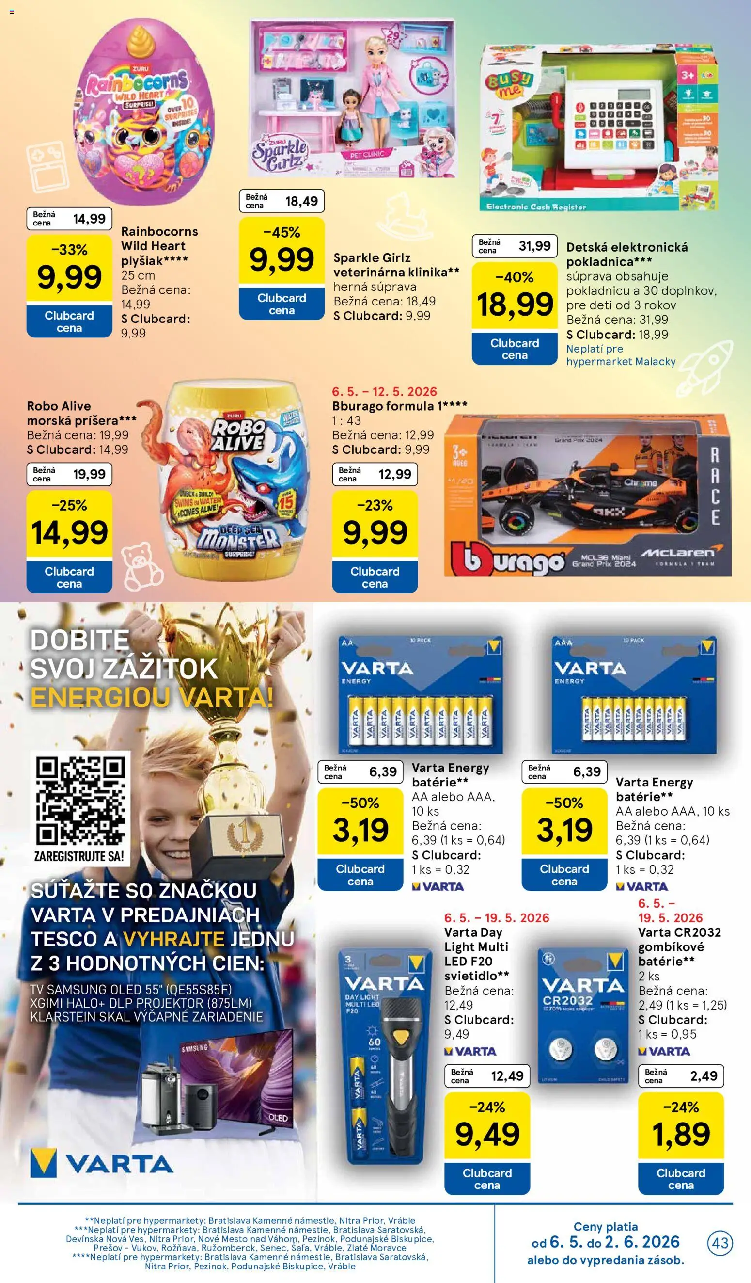Nové Tesco akcie – leták je platný od 06.05.2026 | Strana: 43