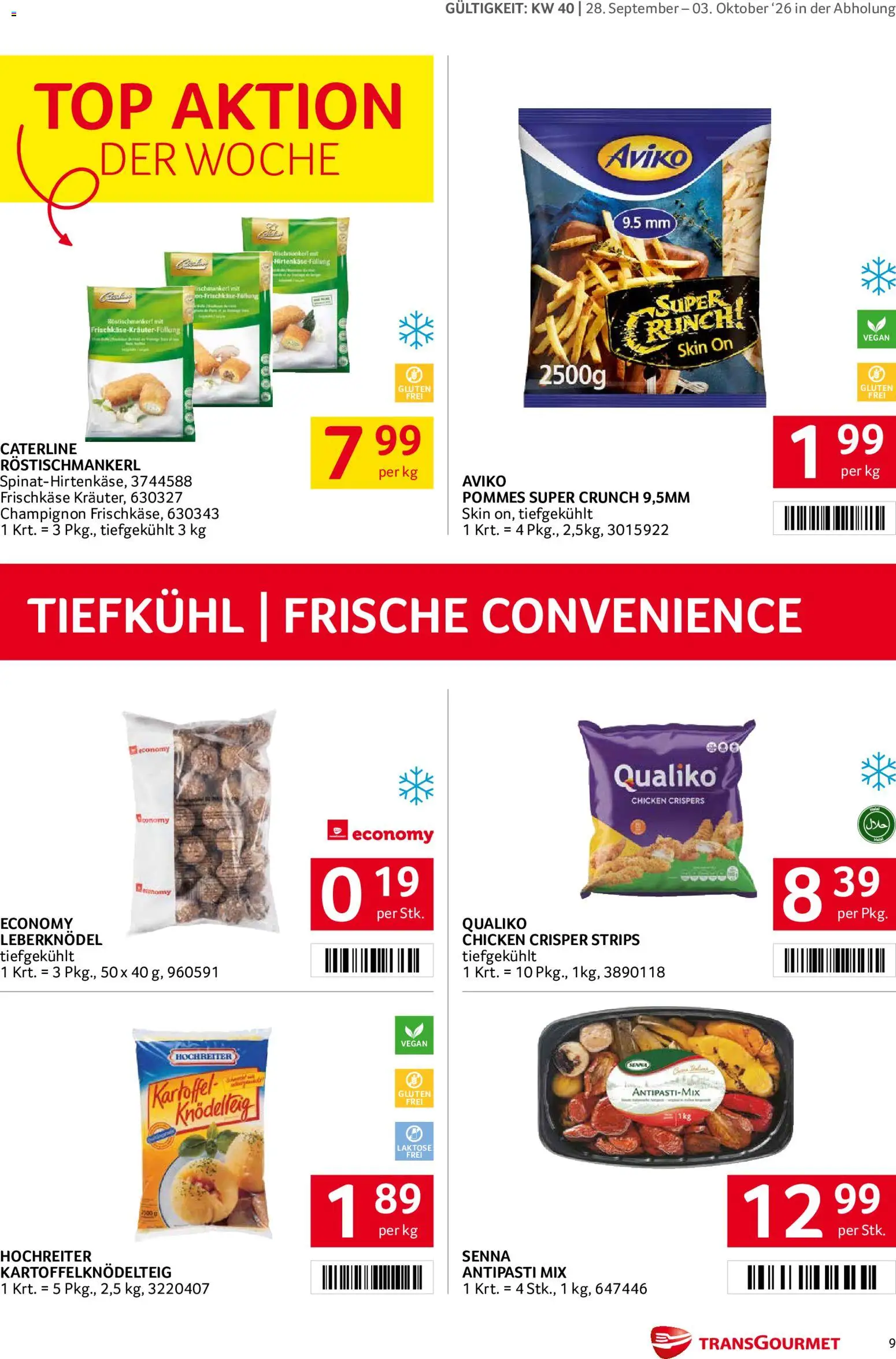 Transgourmet Flugblatt gültig ab 28.09.2026 | Seite: 9