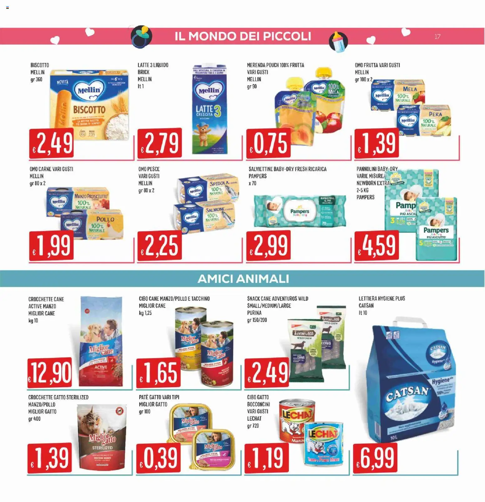 Volantino SISA del 28.05.2026 | Pagina: 17 | Prodotti: Pollo, Frutta, Crocchette, Crocchette cane