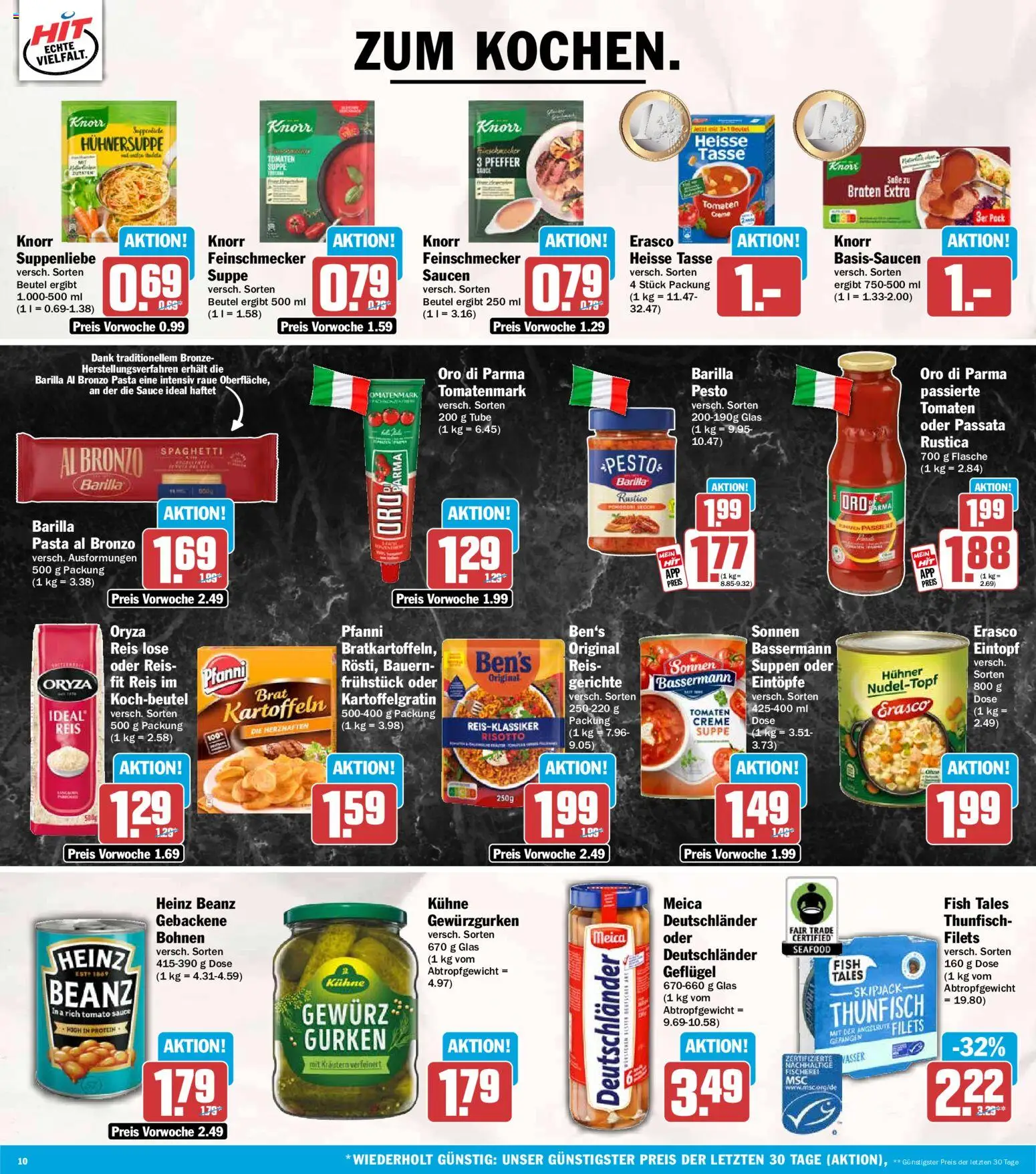 HIT Prospekt – gültig ab 06.07.2026 | Seite: 10 | Produkte: Meica, Pfeffer, Pasta, Reis