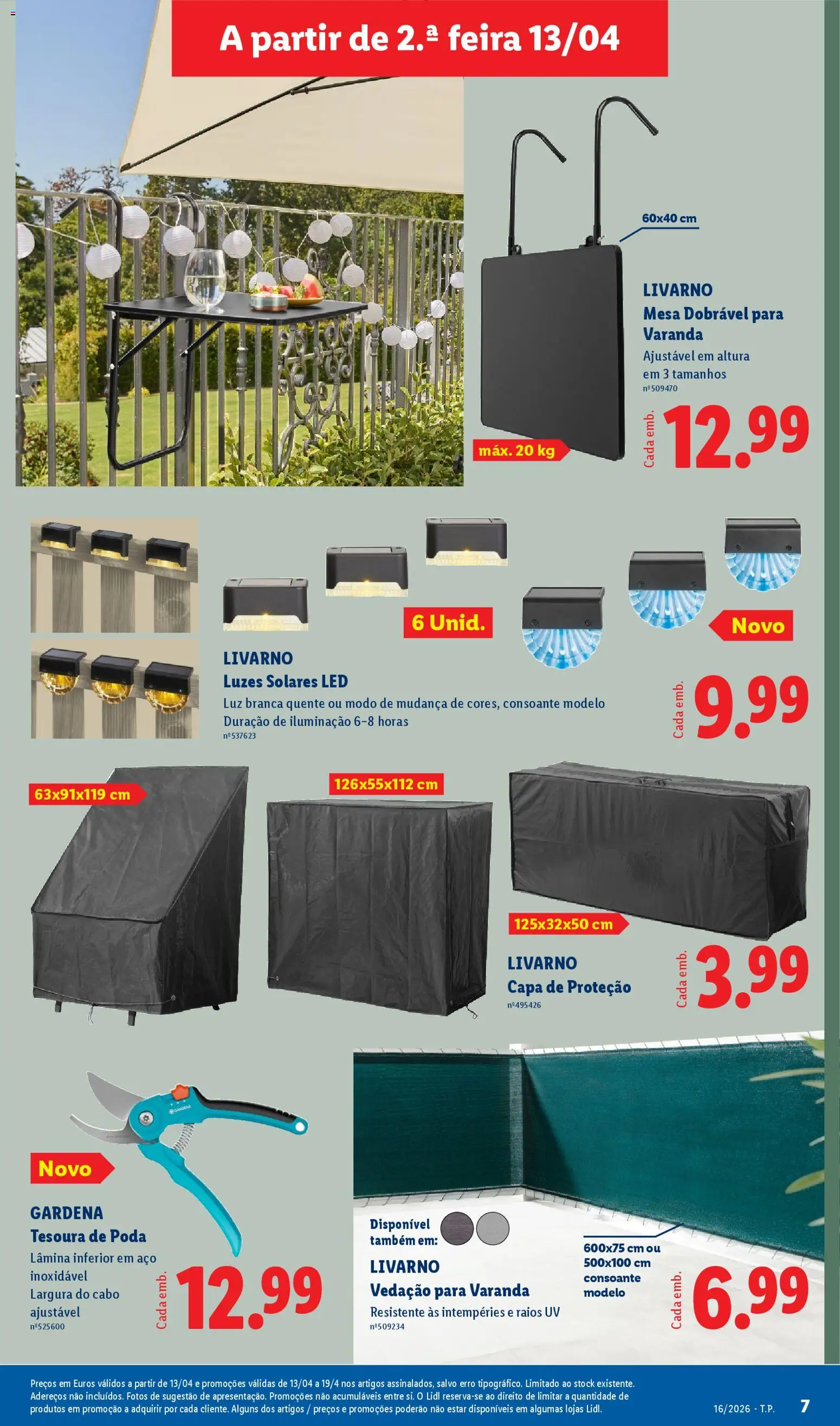 Lidl Novidades │ válido de 13.04.2026 | Página: 7 | Produtos: Cabo, Mesa