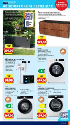 WASCHMASCHINE, Modell: WF3S8043BW3 • Fassungsvermögen: 8 kg • 16 Programme • LED-Display • Durable Inverter Motor • Connect Life App • Maße: 59,5 x 84,5 x 51 cm (B x H x T) • 2 Jahre Garantie ab 21.08.2026 gültig | Seite: 41