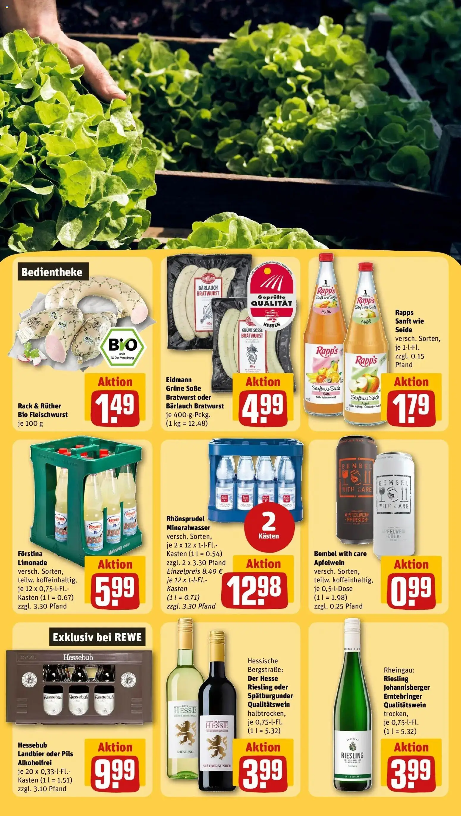Rewe Prospekt Bad Orb	 – gültig ab 23.03.2026 | Seite: 23 | Produkte: Cola, Bratwurst, Äpfel, Apple