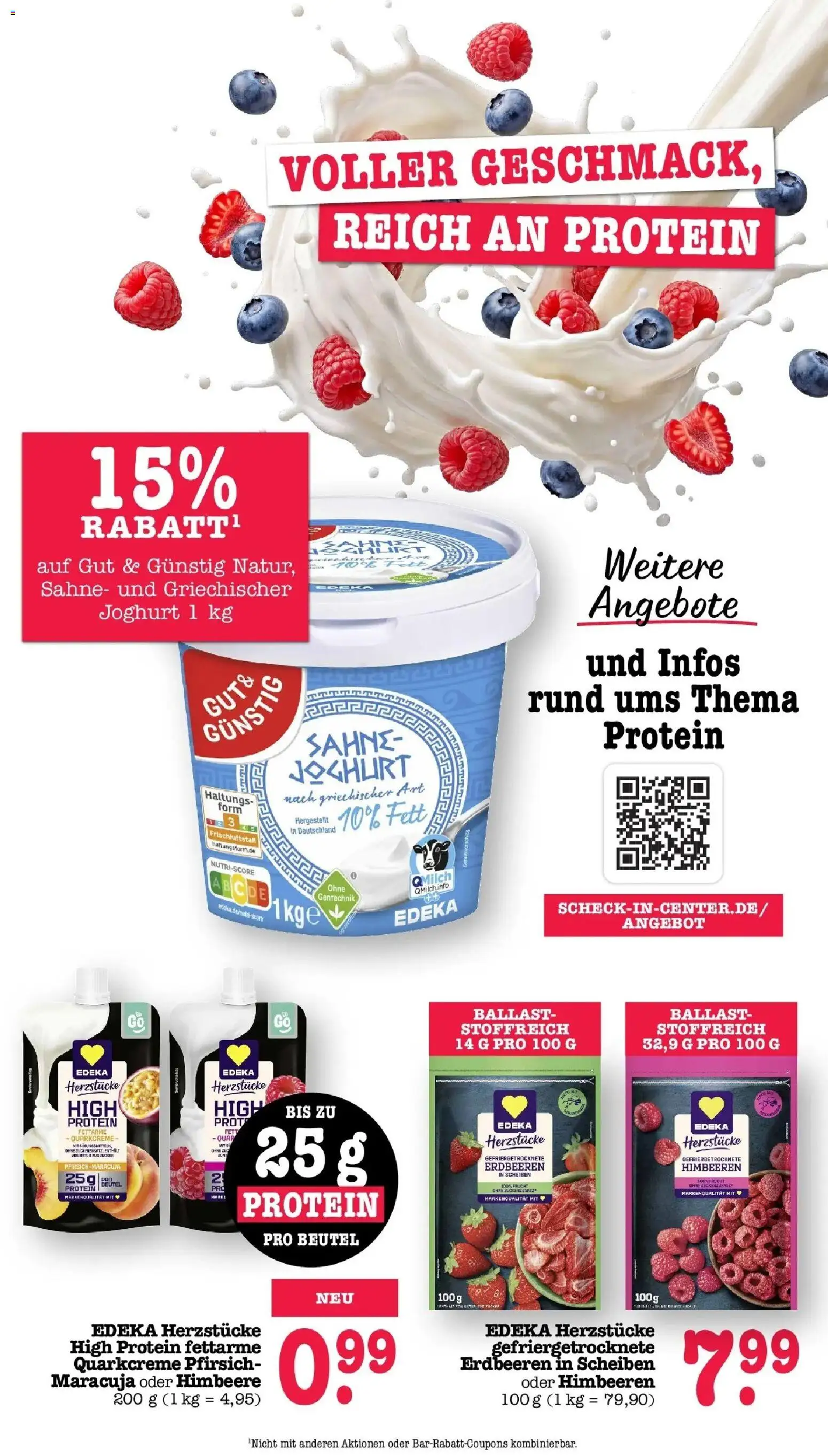 Edeka Prospekt Mainz-Weisenau (ab 17.08.2026) » Angebote Online | Seite: 32 | Produkte: Joghurt, Pfirsich, Erdbeeren, Sahne
