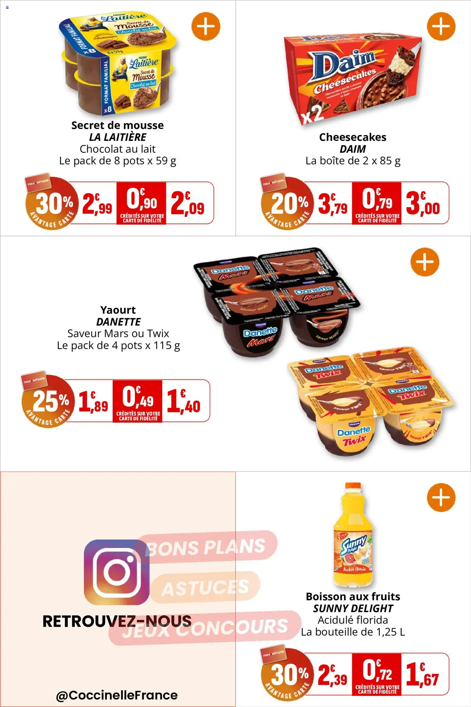 {H1} | Page: 15 | Produits: Boisson, Daim, Lait, Chocolat