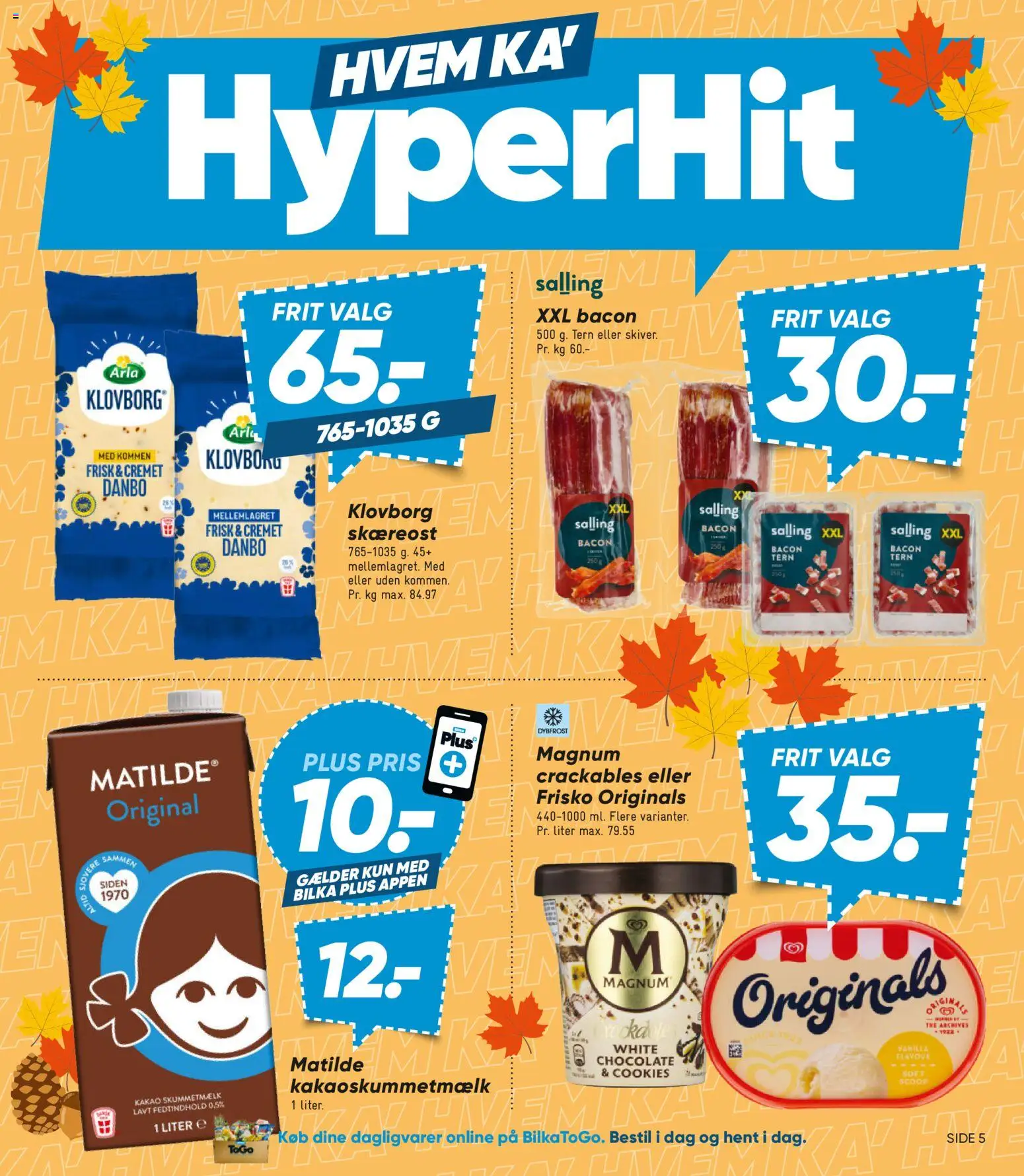 Bilka tilbudsavis – gyldig fra 25/09/2026 | Side: 5 | Produkter: Dagligvarer, Cookies, Kakao, Bacon