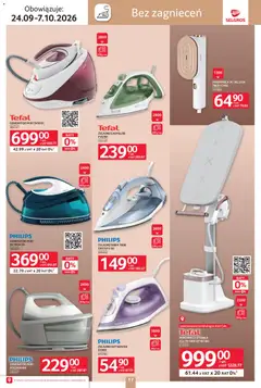 Pogląd oferty "Selgros cash&carry gazetka - Home deco" - ważna od 24.09.2026 | Strona: 17 | Produkty: Żelazko, Parownica, Generator pary, Tefal