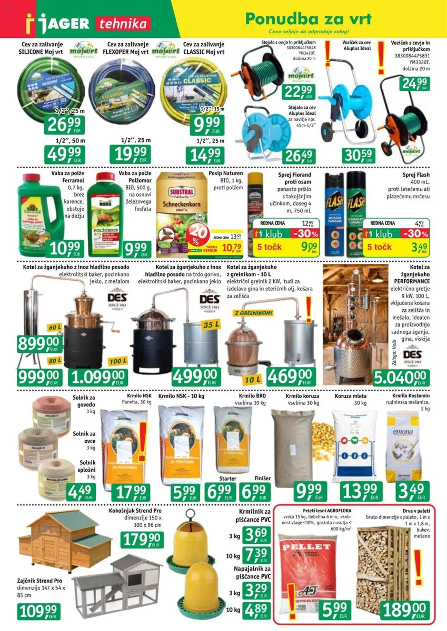 Novi Jager katalog ponudbe – veljaven od 17.06.2026 | Stran: 4 | Izdelki: Koruza, Košara, Voziček