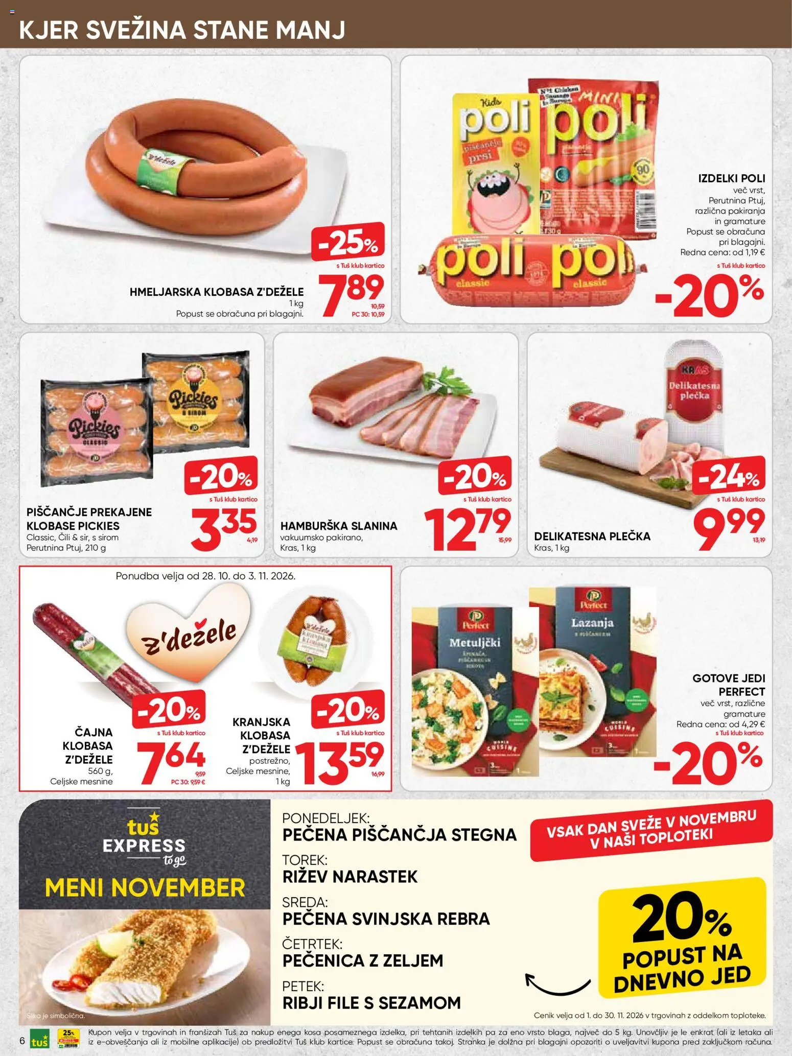 Novi Tuš katalog ponudbe – veljaven od 28.10.2026 | Stran: 6