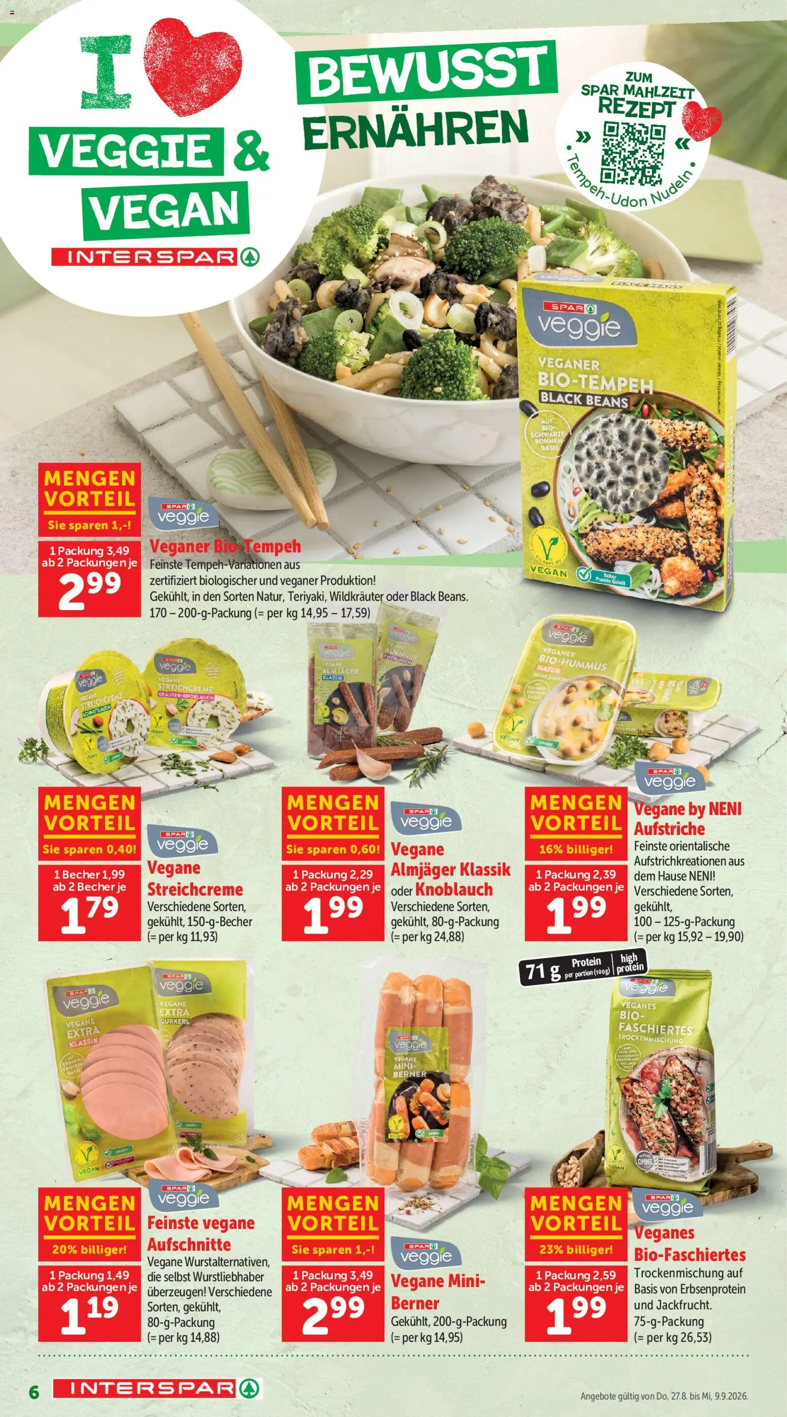 Interspar Sonderfolder BEBL gültig ab 27.08.2026 | Seite: 6 | Produkte: Knoblauch, Erbsen, Nudeln