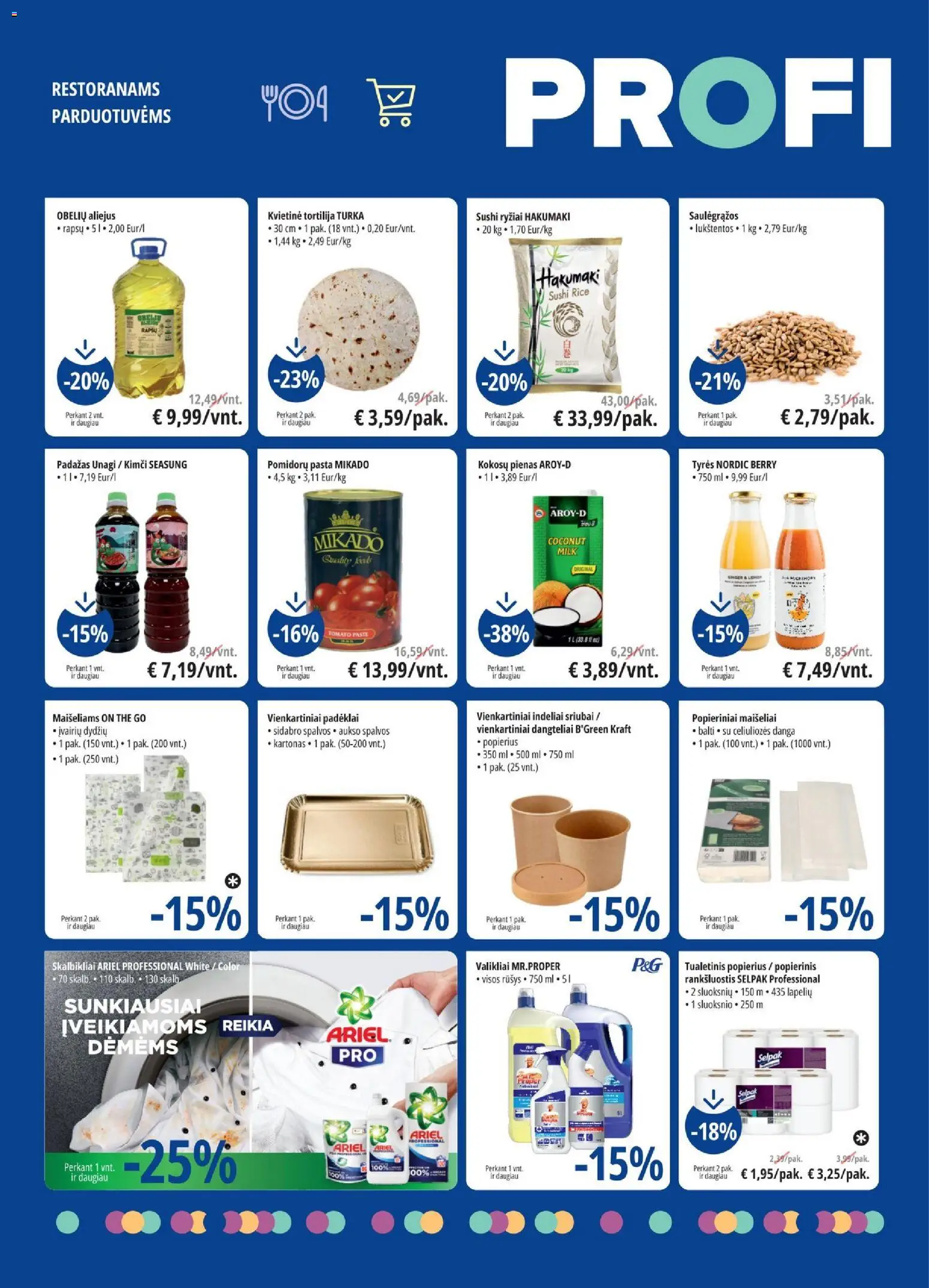 ePromo akcijos nuo 2026.07.15 | Puslapis: 7 | Prekių: Rankšluostis, Aliejus, Ryžiai, Tualetinis popierius