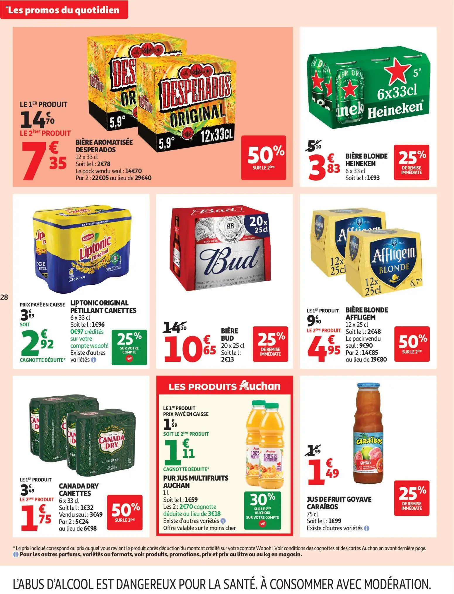 {H1} | Page: 30 | Produits: Desperados, Bière blonde, Bière, Heineken