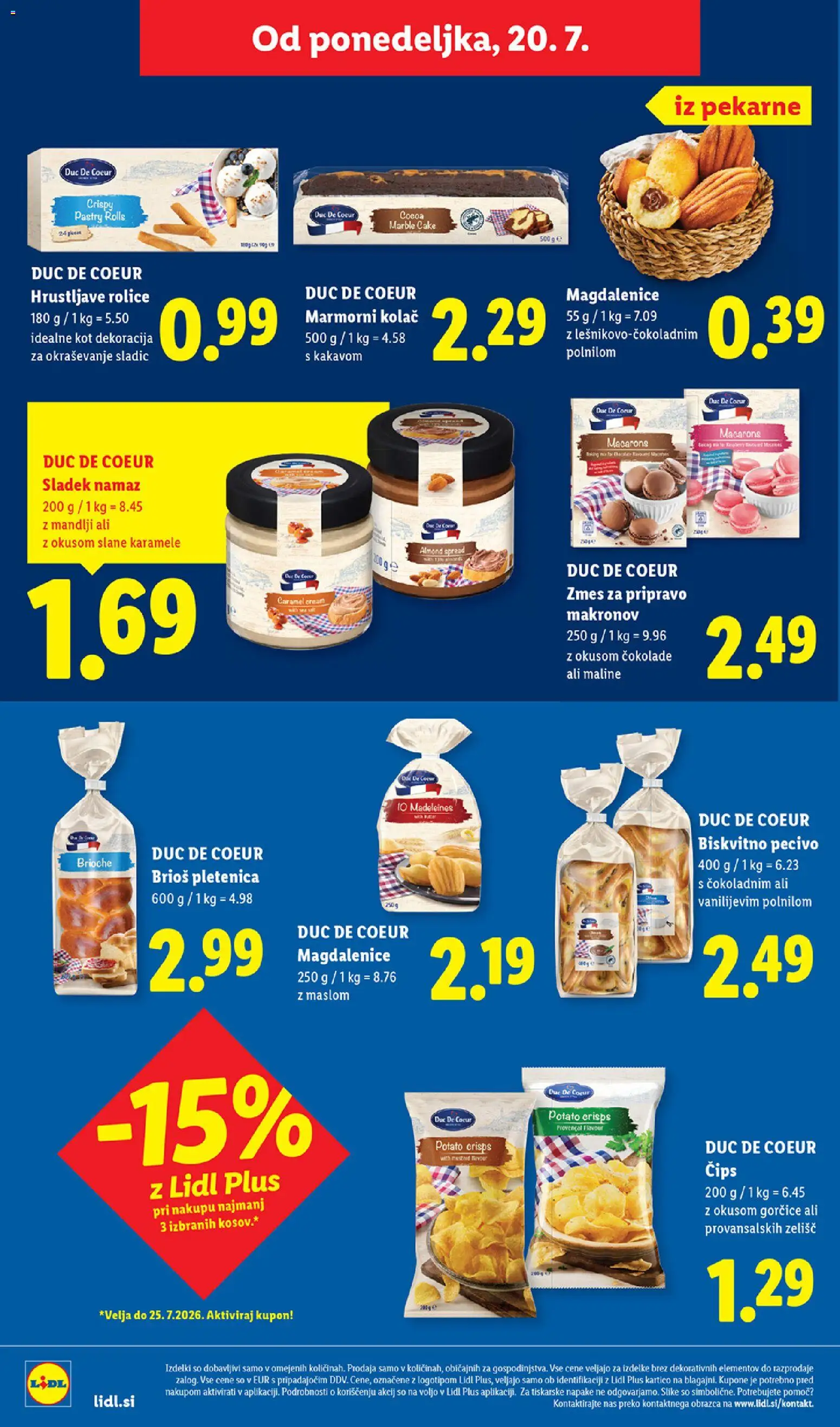 Novi Lidl katalog ponudbe – veljaven od 16.07.2026 | Stran: 56 | Izdelki: Kolač, Mandlji, Karamele, Maline