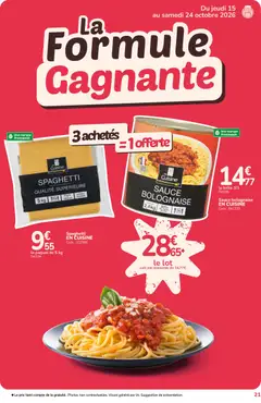 Promocash - Prévisualisation de Promocash catalogue valide à partir de 15/10/2026 | Page: 21 | Produits: Spaghetti, Sauce bolognaise, Viande, Viande bovine
