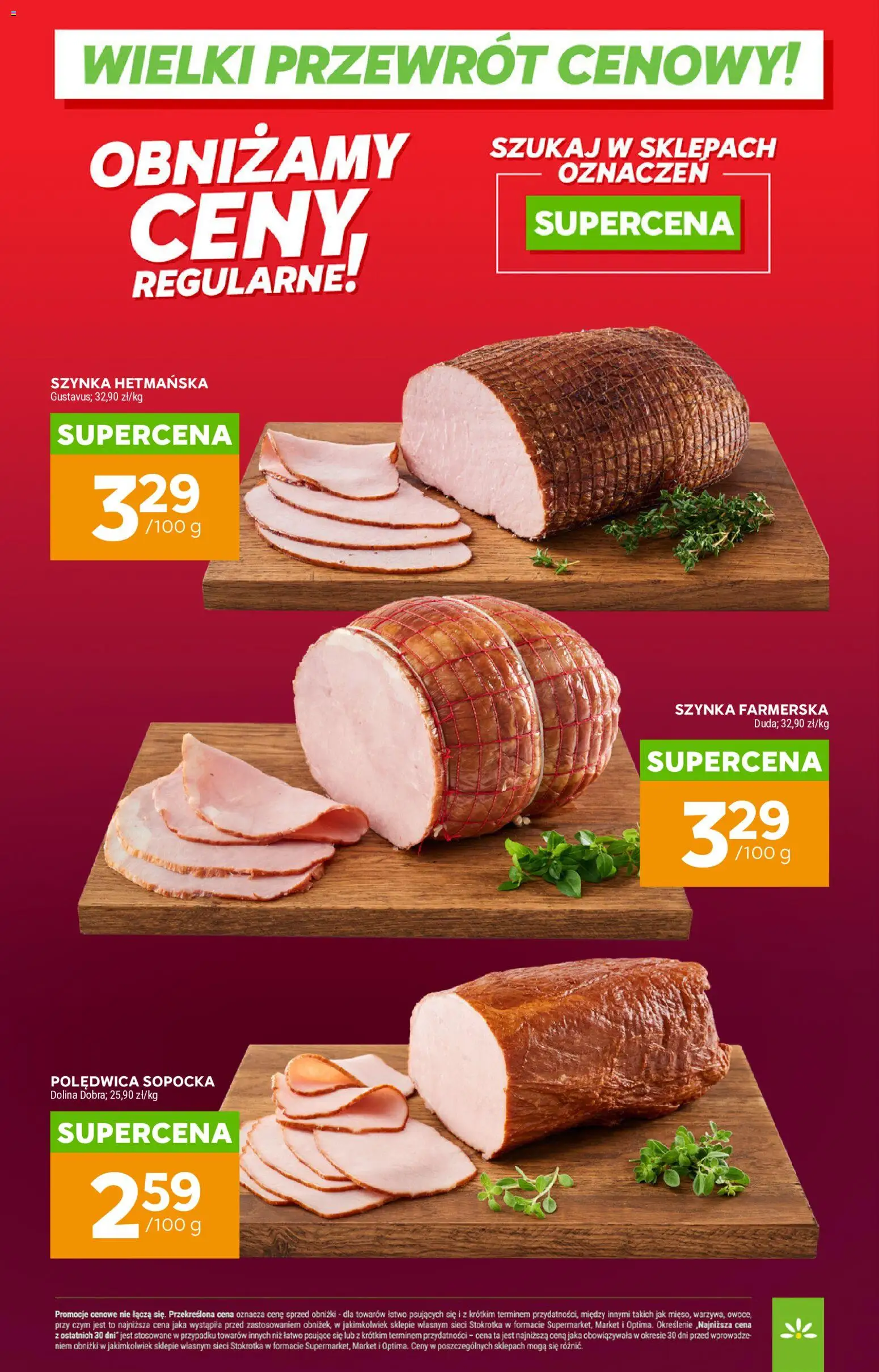 Stokrotka gazetka - Wielki przewrót cenowy od 02.05.2026 | Strona: 6 | Produkty: Stokrotka, Szynka, Owoce