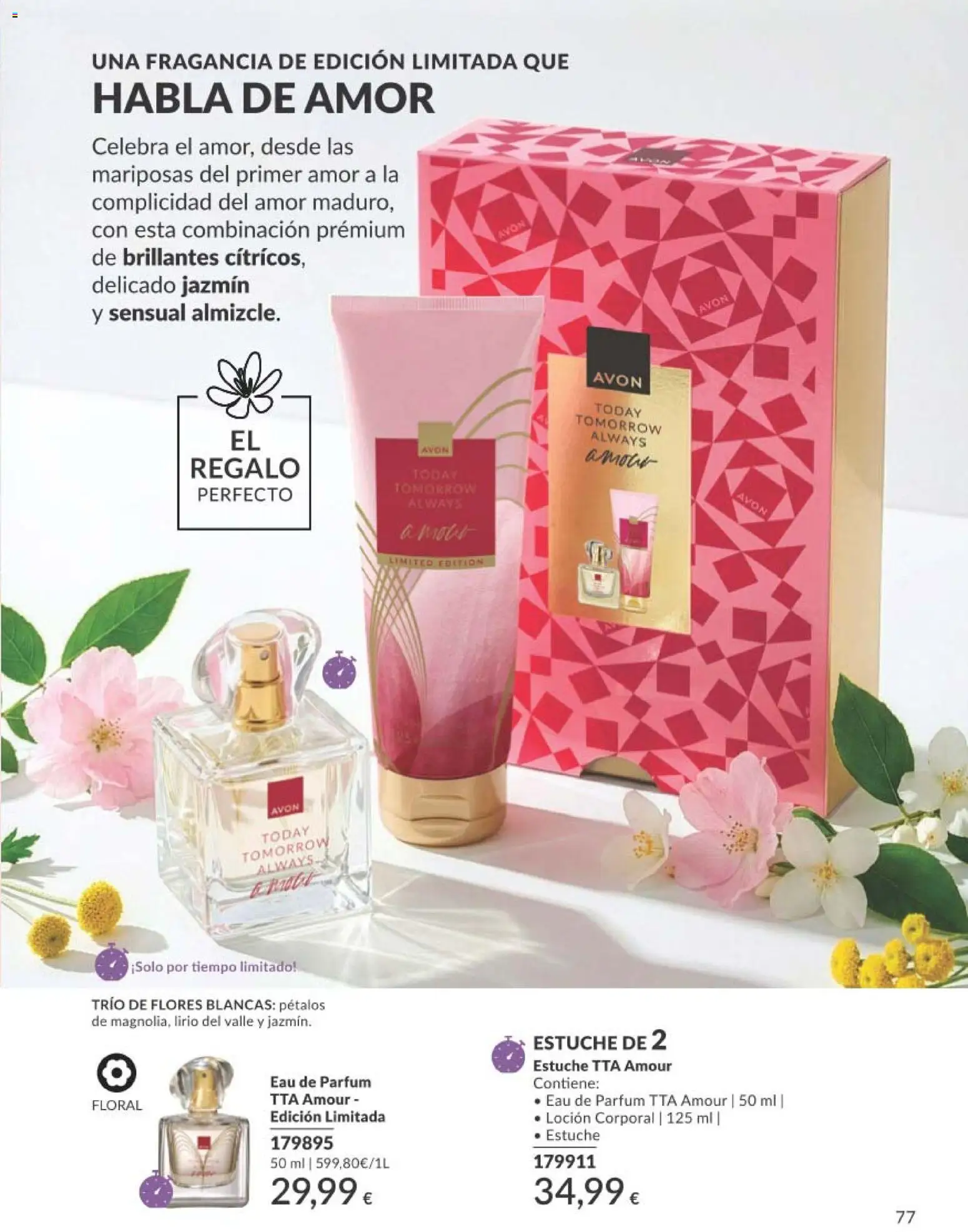 Catálogo AVON campaña 8 │ válido desde el 01/08/2026 | Página: 77 | Productos: Fragancia, Loción corporal, Eau de parfum