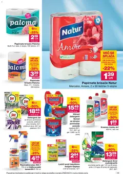 Mercator katalog akcije – veljaven od 23.04.2026 | Stran: 45 | Izdelki: Papirnate brisače, Kos, Detergent