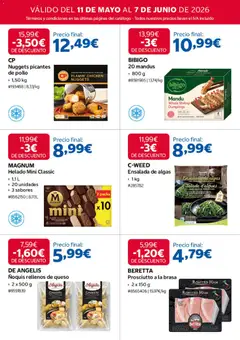 Vista previa Costco catálogo válido desde el 11.05.2026 | Página: 8 | Productos: Queso, Chocolate, Helado, Ensalada