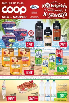 COOP - Abc & Szuper / Tisza - amely érvényes a következő dátumtól: 2026.07.23.