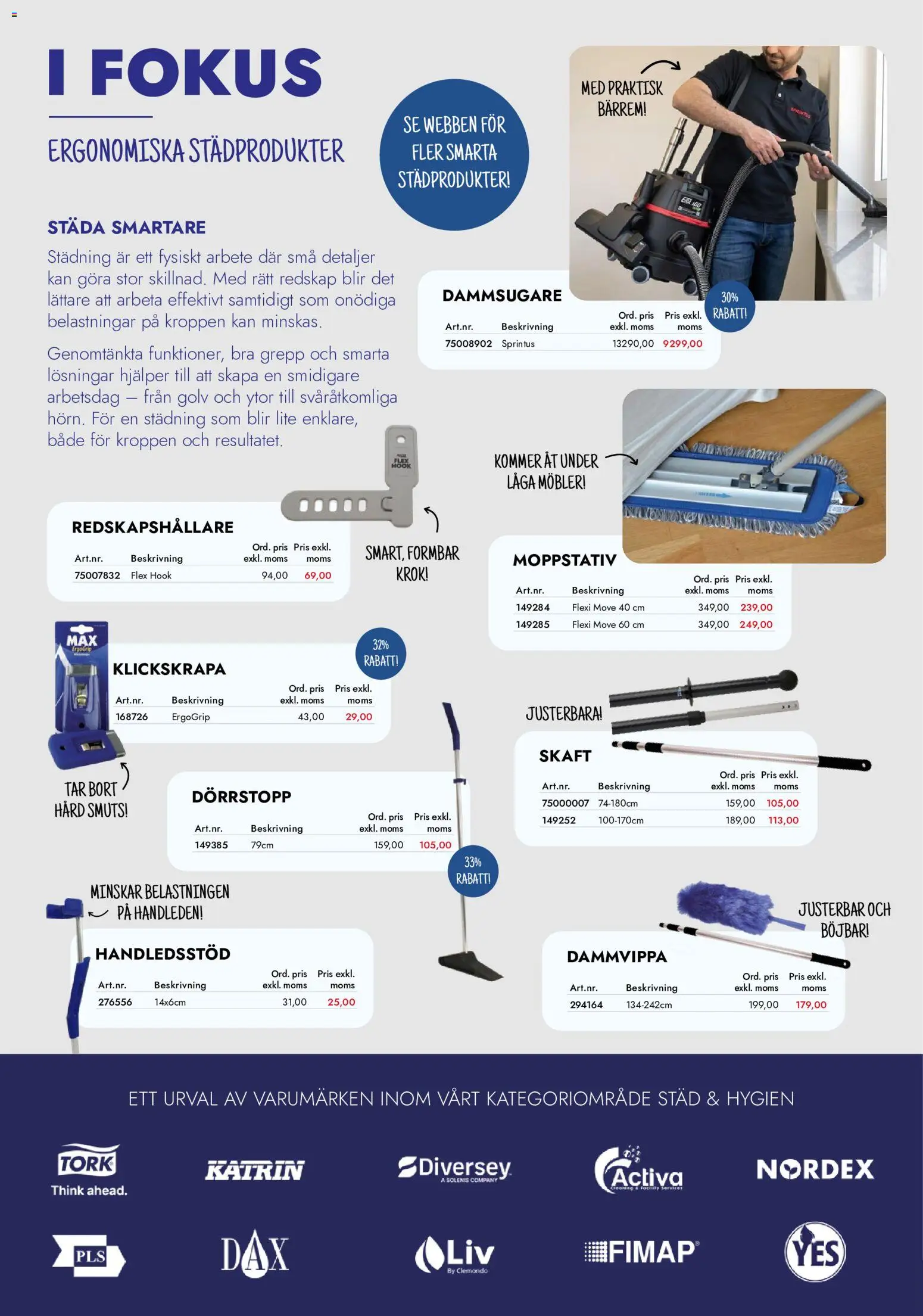 Lyreco reklamblad aktuell från 01/10/2026 | Sida: 28 | Produkter: Dammsugare, Dammvippa