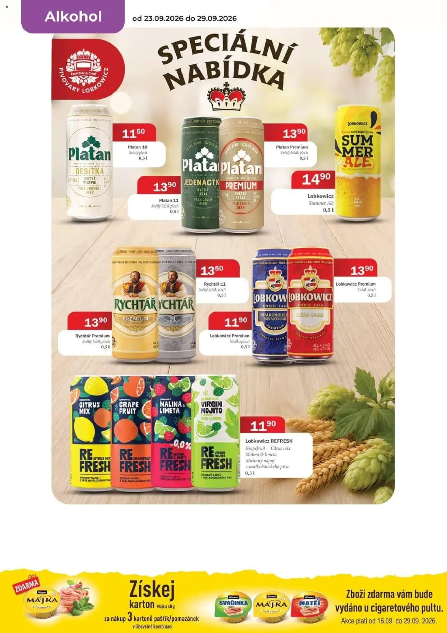 Tamda Foods leták od 23.09.2026 | Strana: 18 | Produkty: Míchaný nápoj, Pivo, Plech, Alkohol
