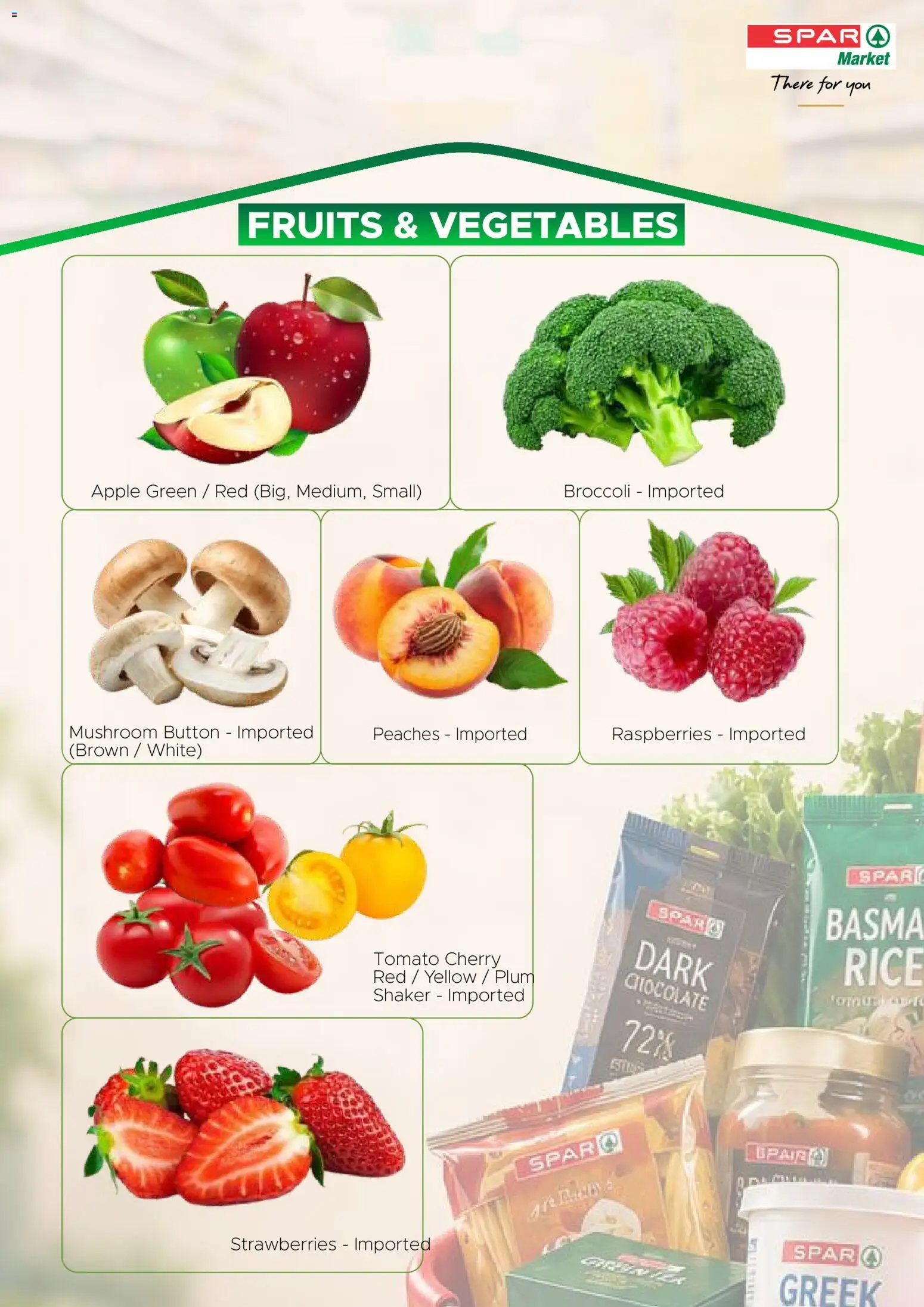Spar - Premium Catalogue valid from 01/07/2026 | Page: 3 | Products: Strawberries, Chocolate, Cukkini, Rice