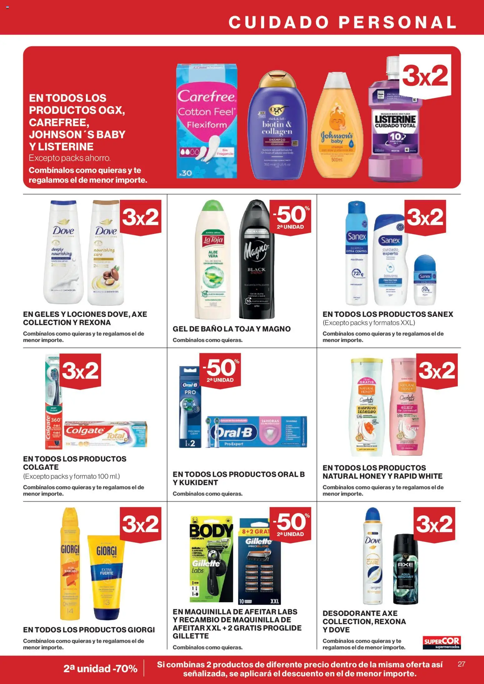 Supercor Canarias │ válido desde el 26/08/2026 | Página: 27 | Productos: Desodorante, Gel de baño, Listerine, Baño