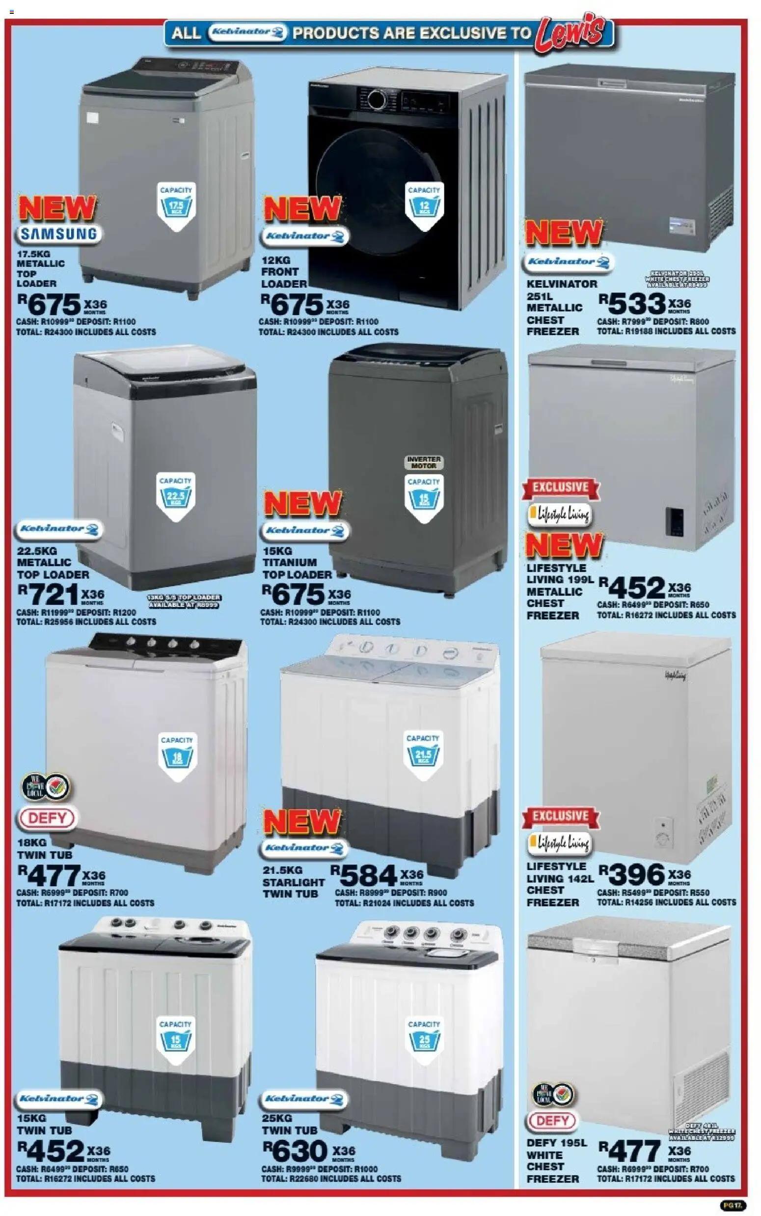 New Lewis Stores catalogue – valid from 05/10/2026 | Page: 17 | Products: Freezer