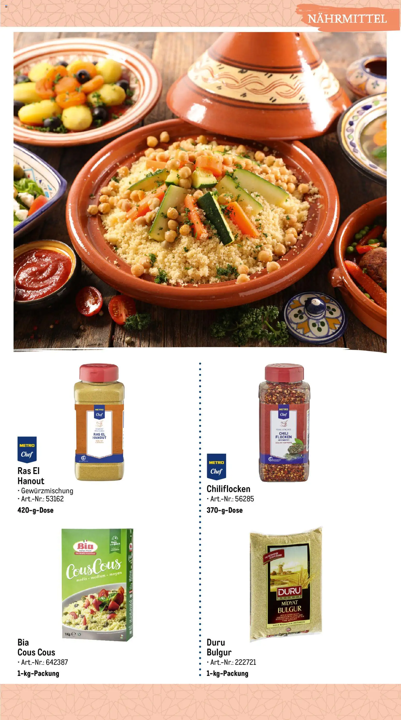 Metro Highlights Orientalische Gastronomie – gültig ab 04.06.2026 | Seite: 20 | Produkte: Chili, Flocken
