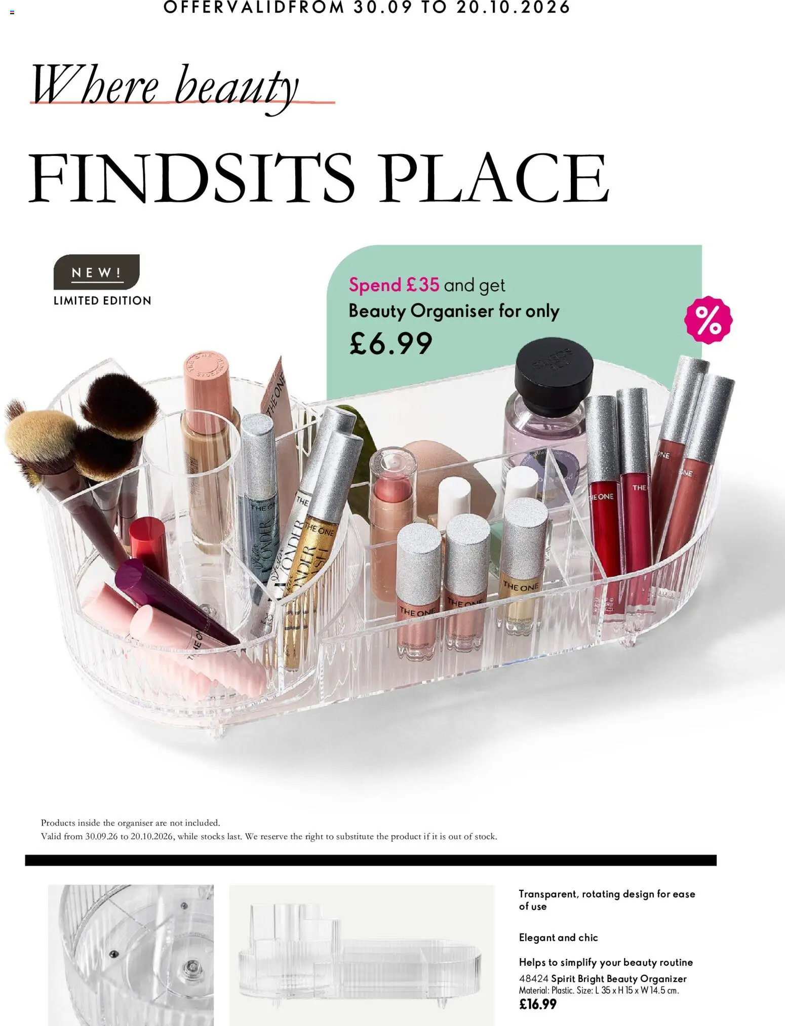 {H1} | Page: 6 | Products: Organizer