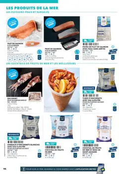 METRO - Prévisualisation de METRO - Guide Italie valide à partir de 28/05/2026 | Page: 94 | Produits: Fruits de mer, Pavé de saumon, Pêche, Filet de saumon