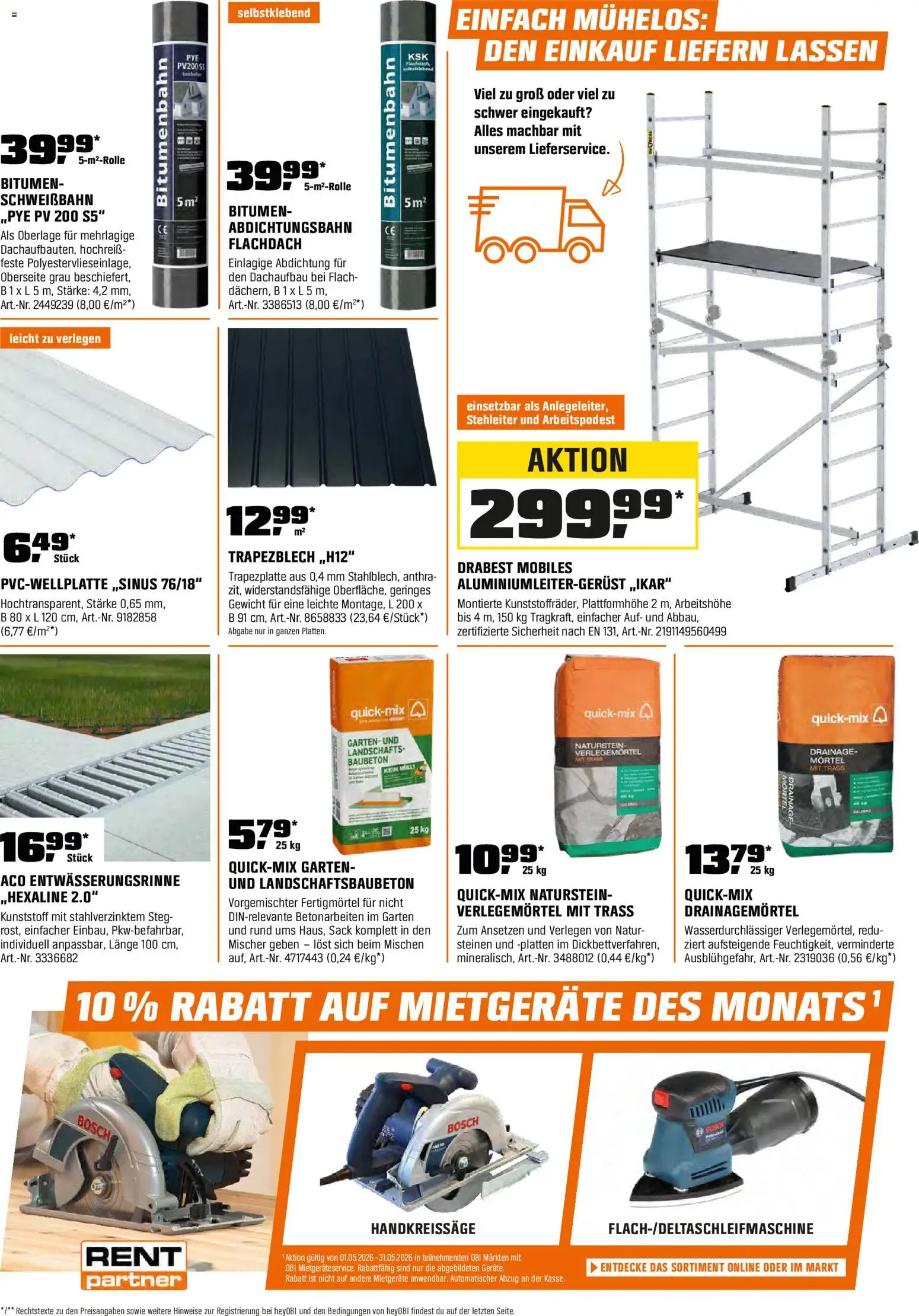 Obi Aktueller Prospekt – gültig ab 01.05.2026 | Seite: 13 | Produkte: Bosch, Gewicht