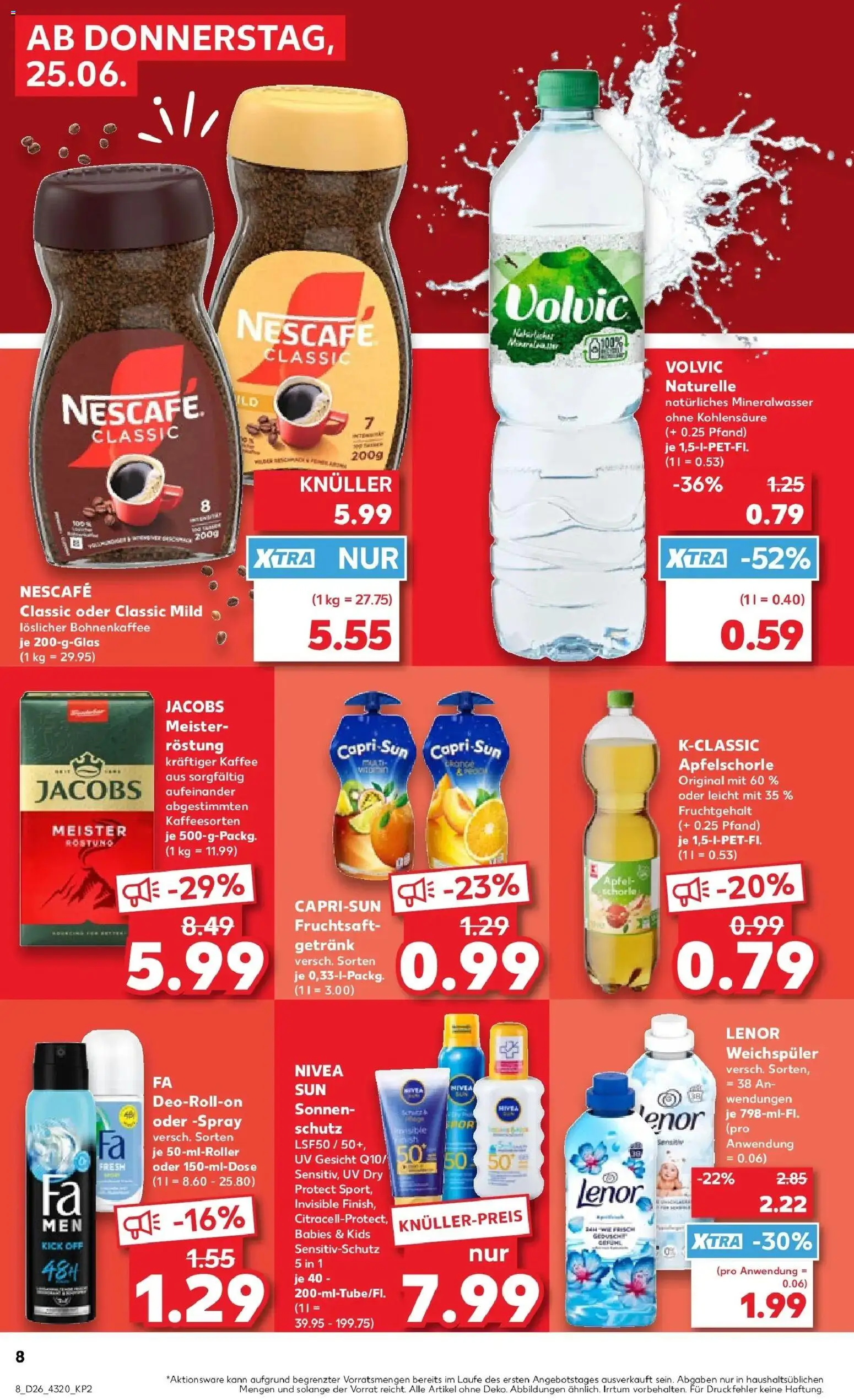 Kaufland Prospekt Sonneberg – gültig ab 22.06.2026 | Seite: 17 | Produkte: Lenor, Apple, Deodorant, Weichspüler