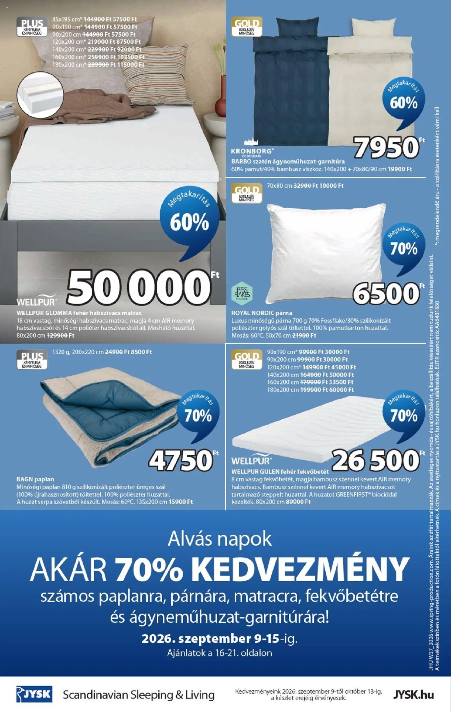 JYSK akciós ujság - amely érvényes a következő dátumtól: 2026.09.09. | Oldal: 24