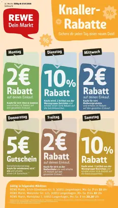 Rewe Prospekt Langenhagen ab 27.07.2026 gültig